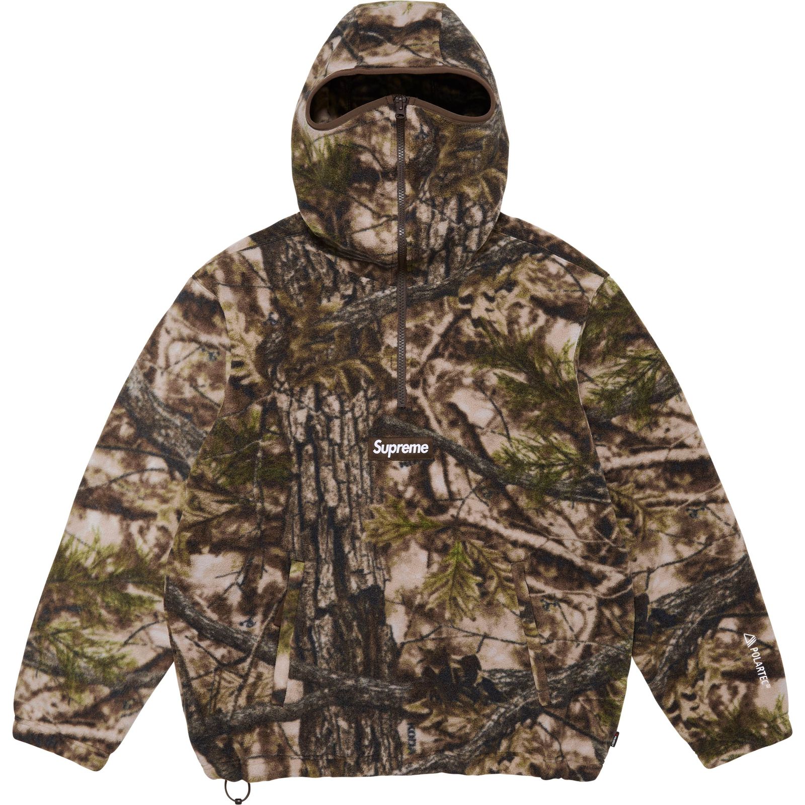 Polartec® Face Mask Half Zip Hooded Sweatshirt