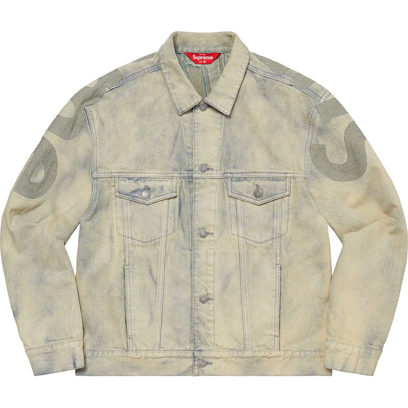 Inset Logo Denim Trucker Jacket