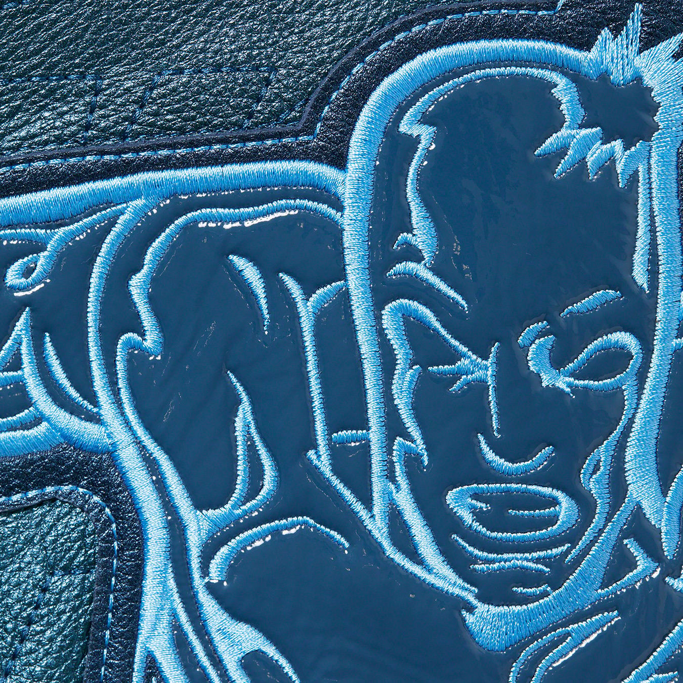 Silver Surfer Leather Varsity Jacket