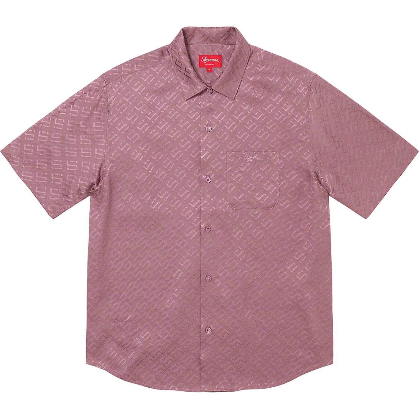 Tonal Monogram Silk S/S Shirt