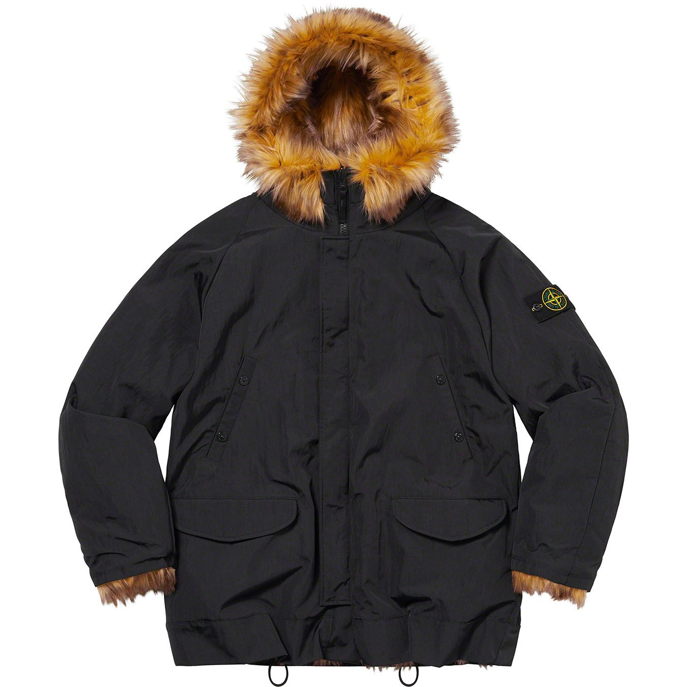 Supreme®/Stone Island® Formula Steel Reversible Faux Fur Parka