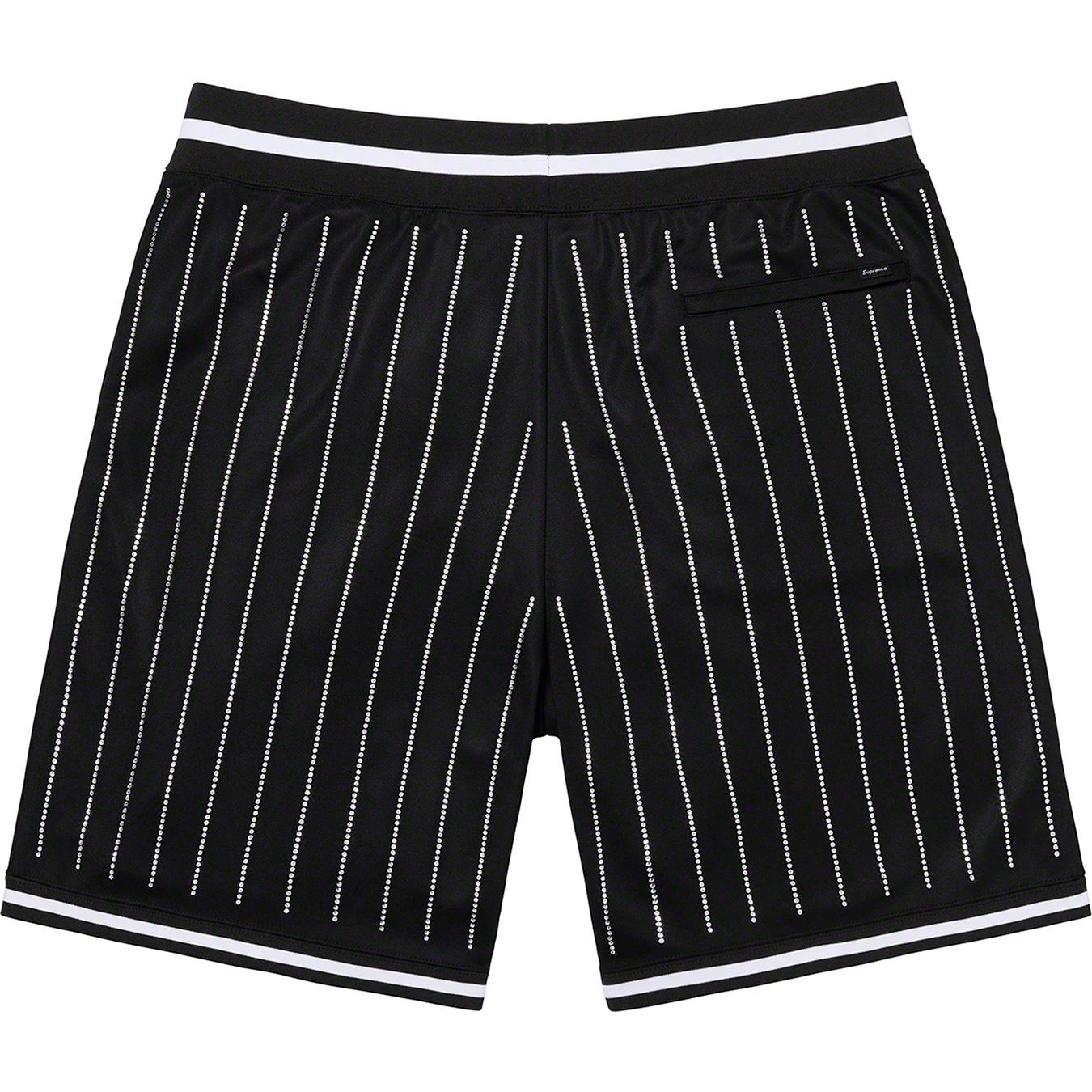 Rhinestone Stripe Basketball Short