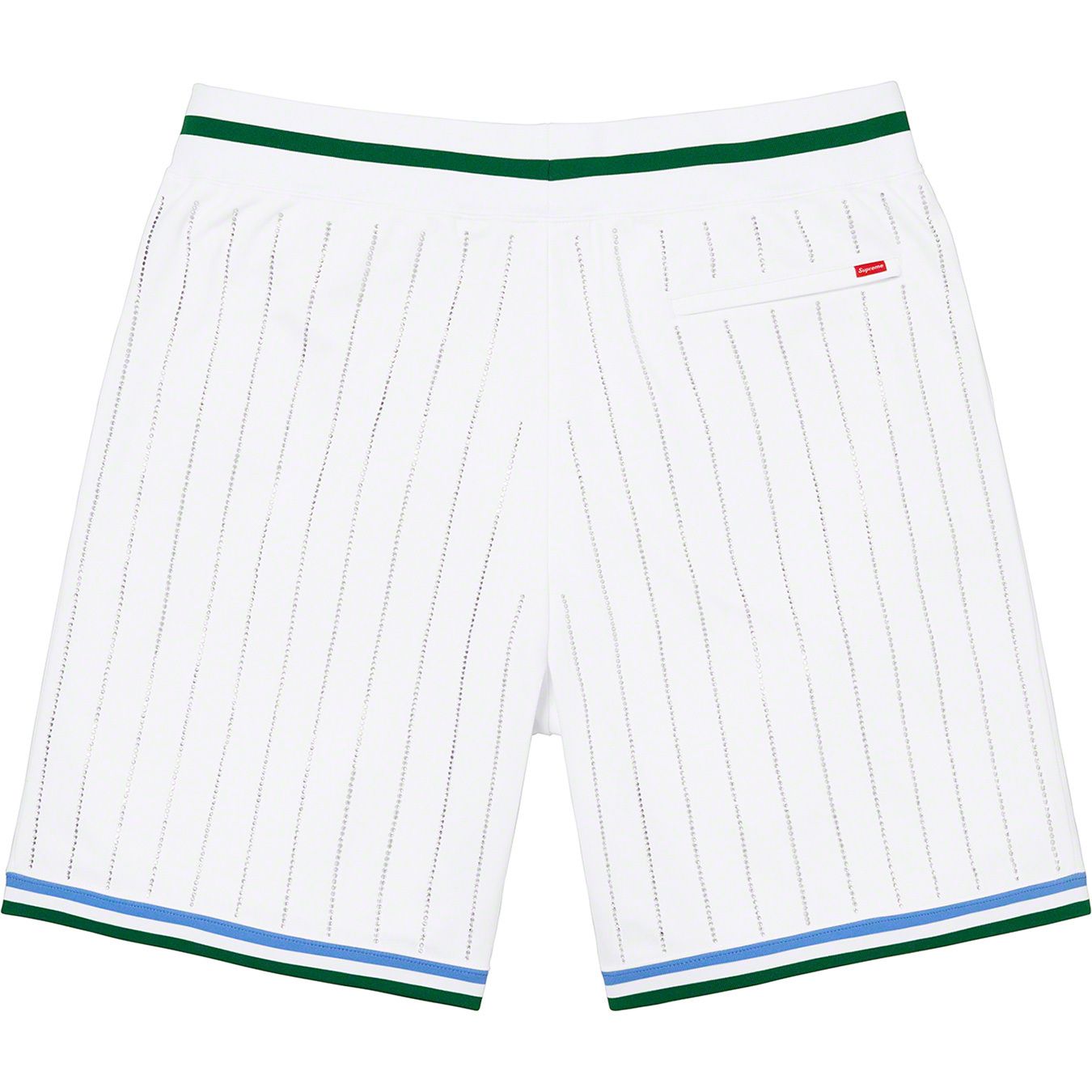 Rhinestone Stripe Basketball Short