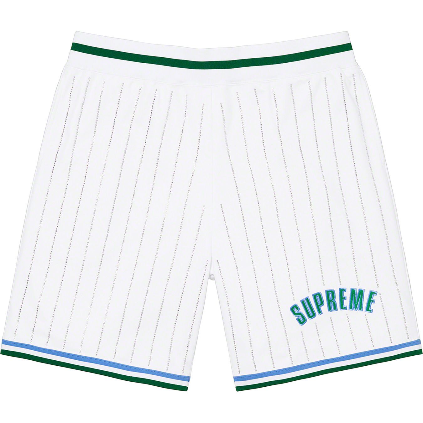 Rhinestone Stripe Basketball Short