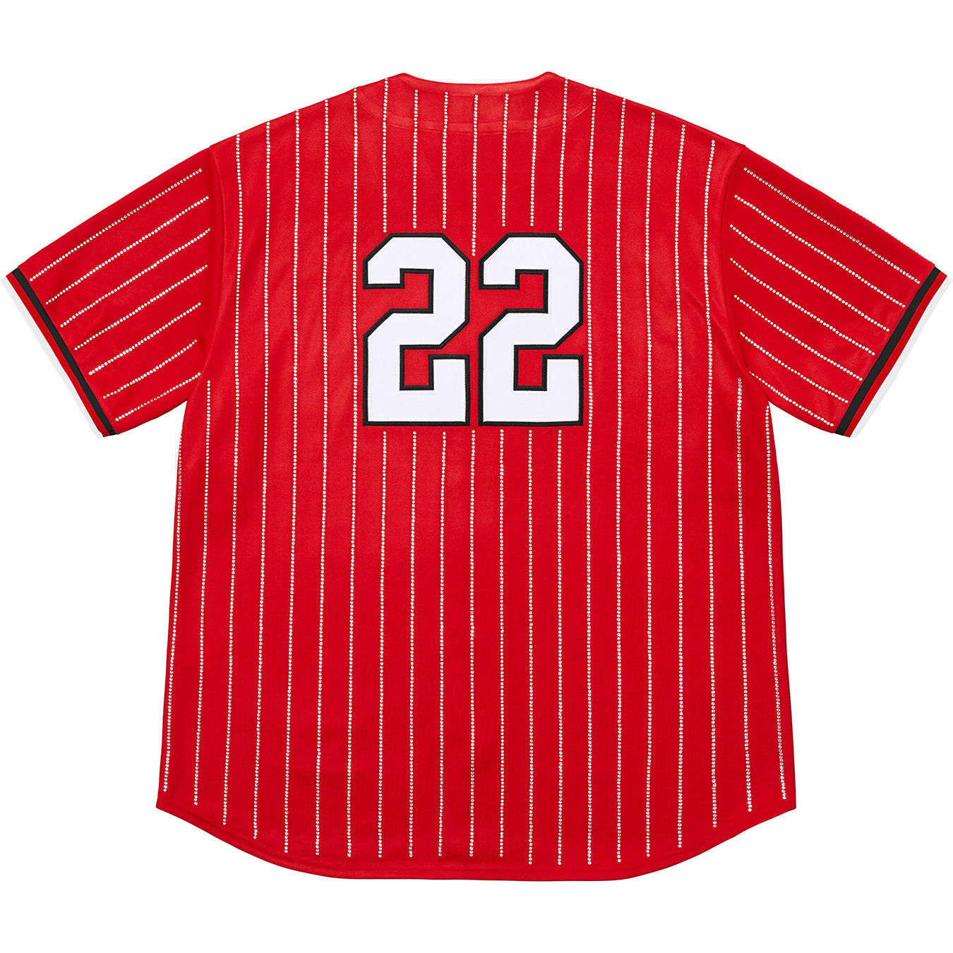 Rhinestone Stripe Baseball Jersey