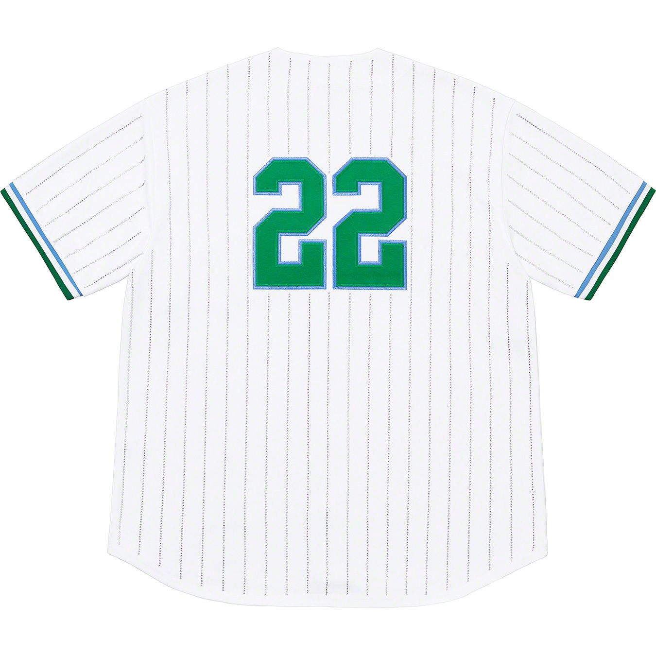 Rhinestone Stripe Baseball Jersey