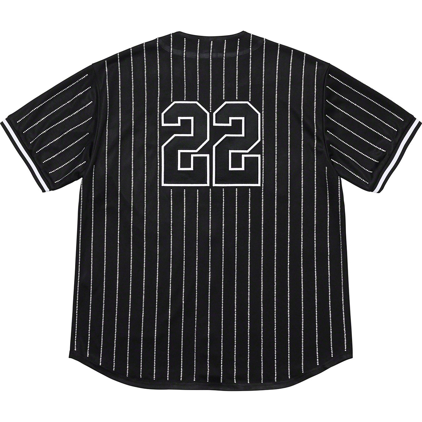 Rhinestone Stripe Baseball Jersey