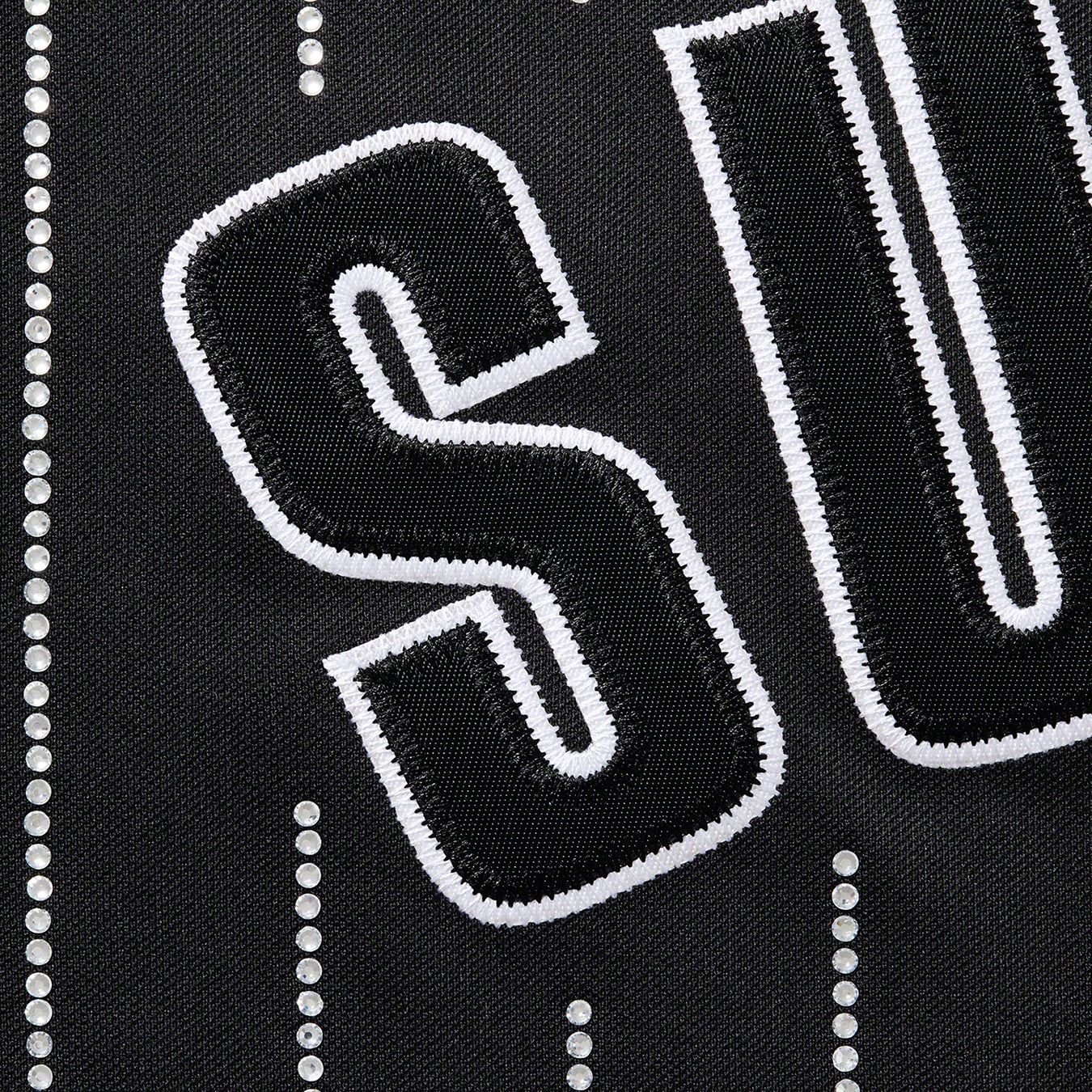 Rhinestone Stripe Baseball Jersey