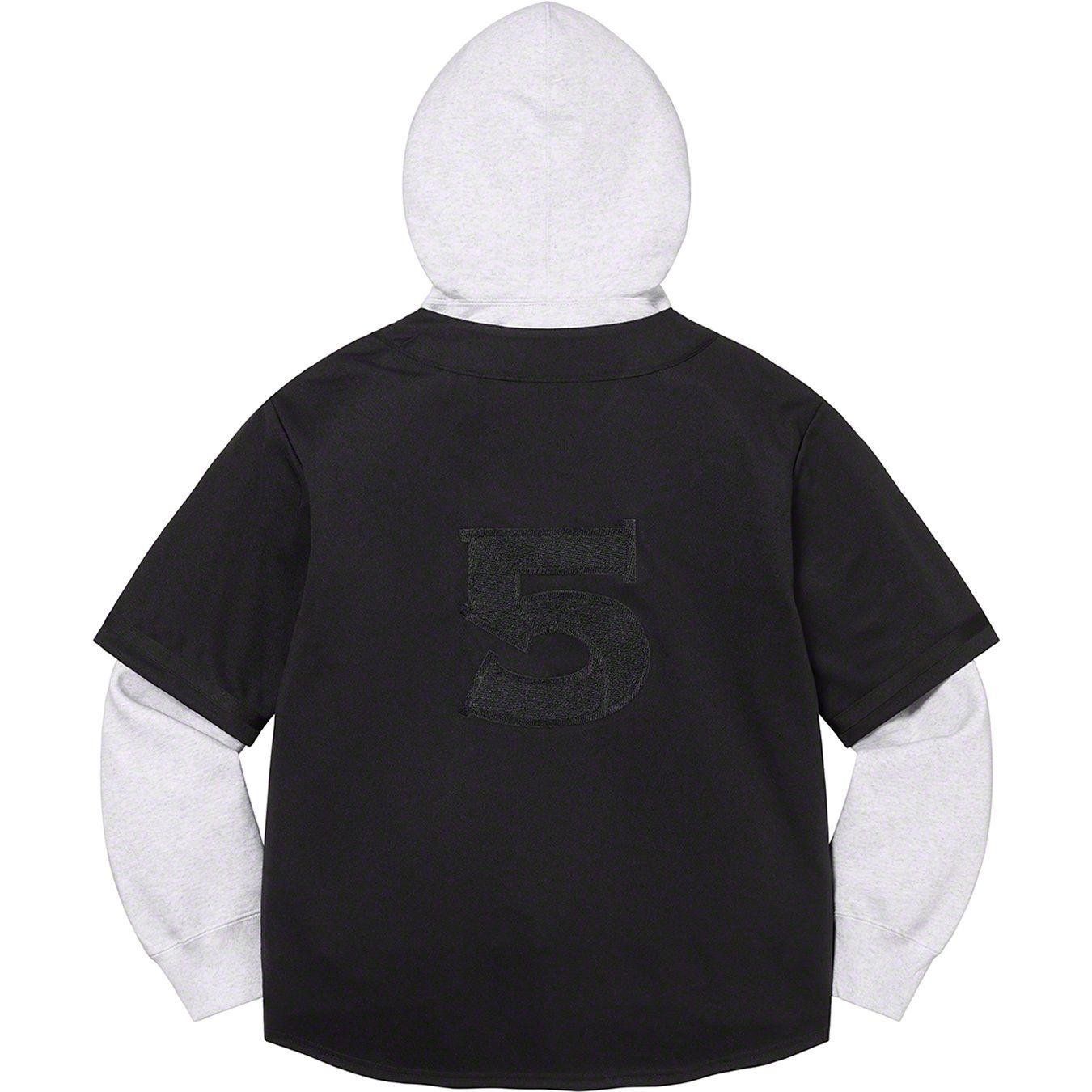 Baseball Jersey Hooded Sweatshirt