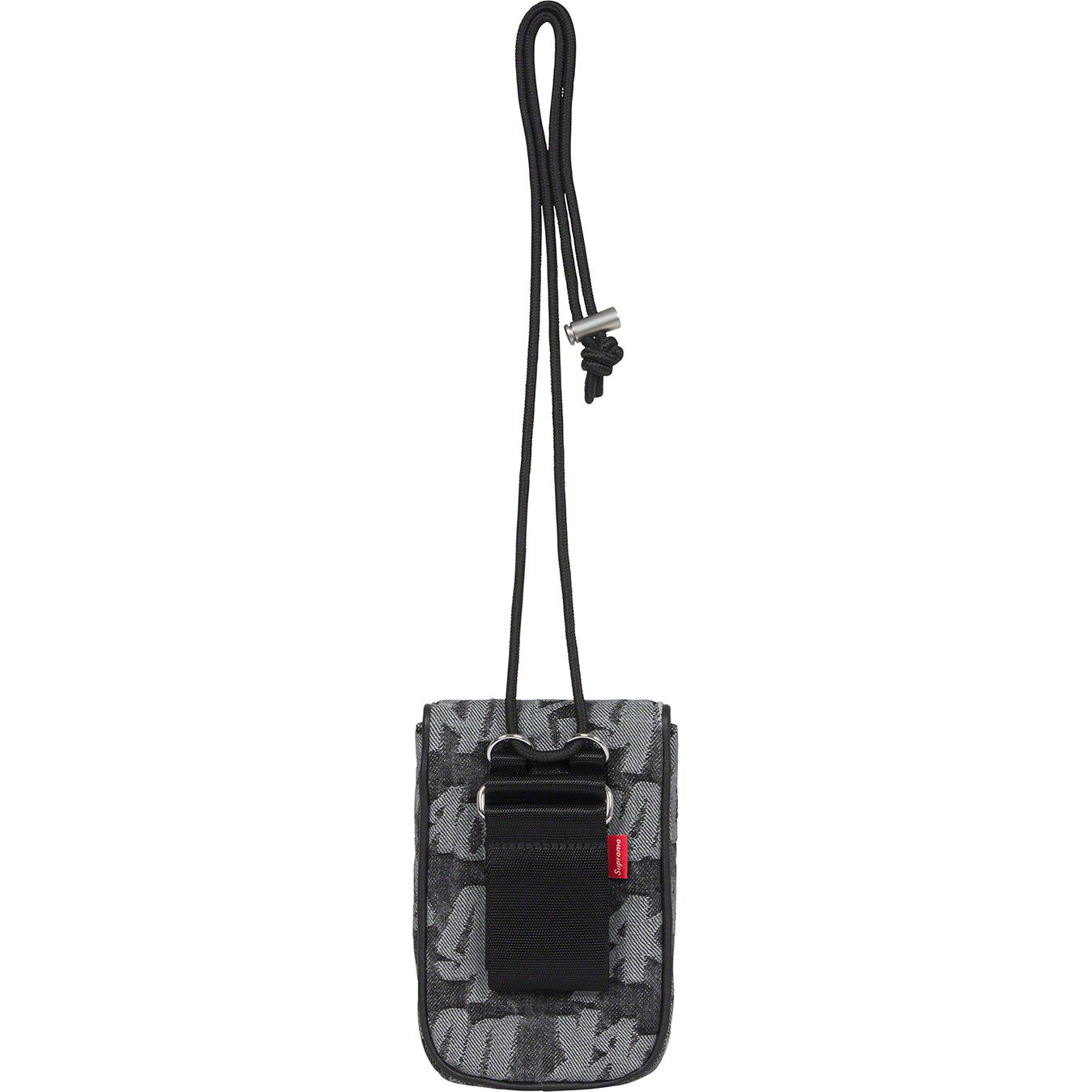 Fat Tip Jacquard Denim Neck Pouch