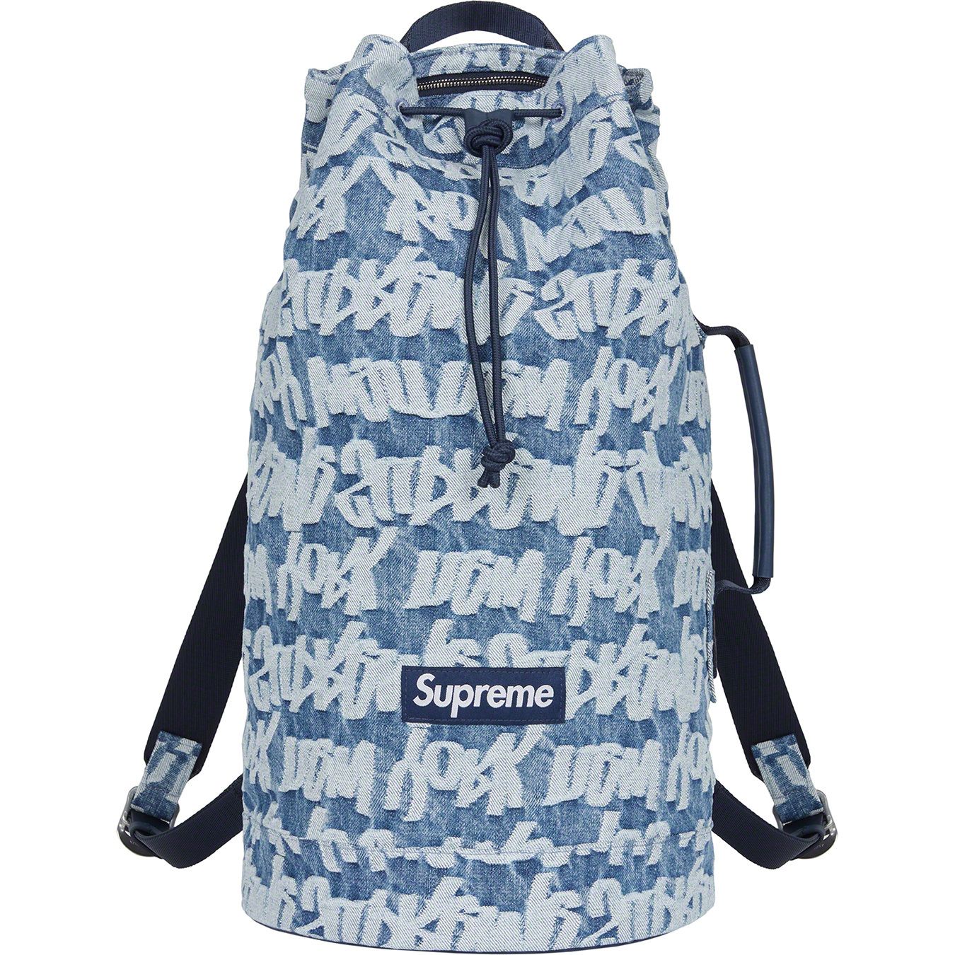 Fat Tip Jacquard Denim Backpack