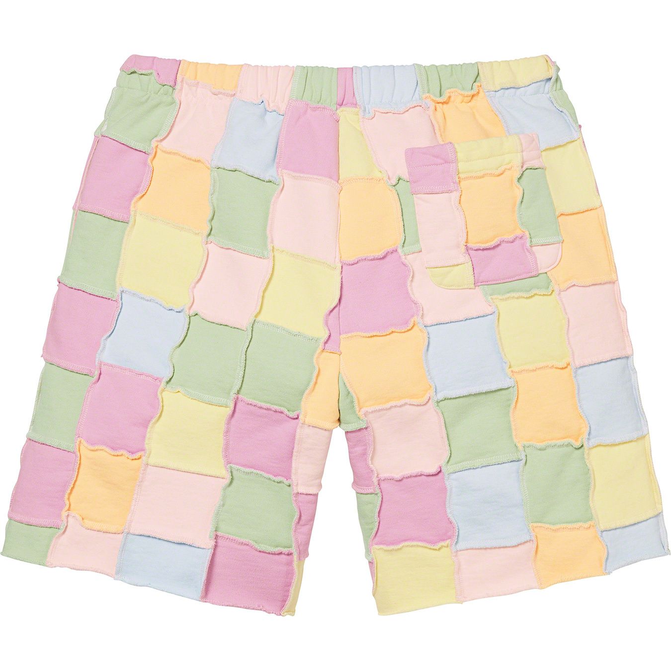 Reverse Patchwork Sweatshort
