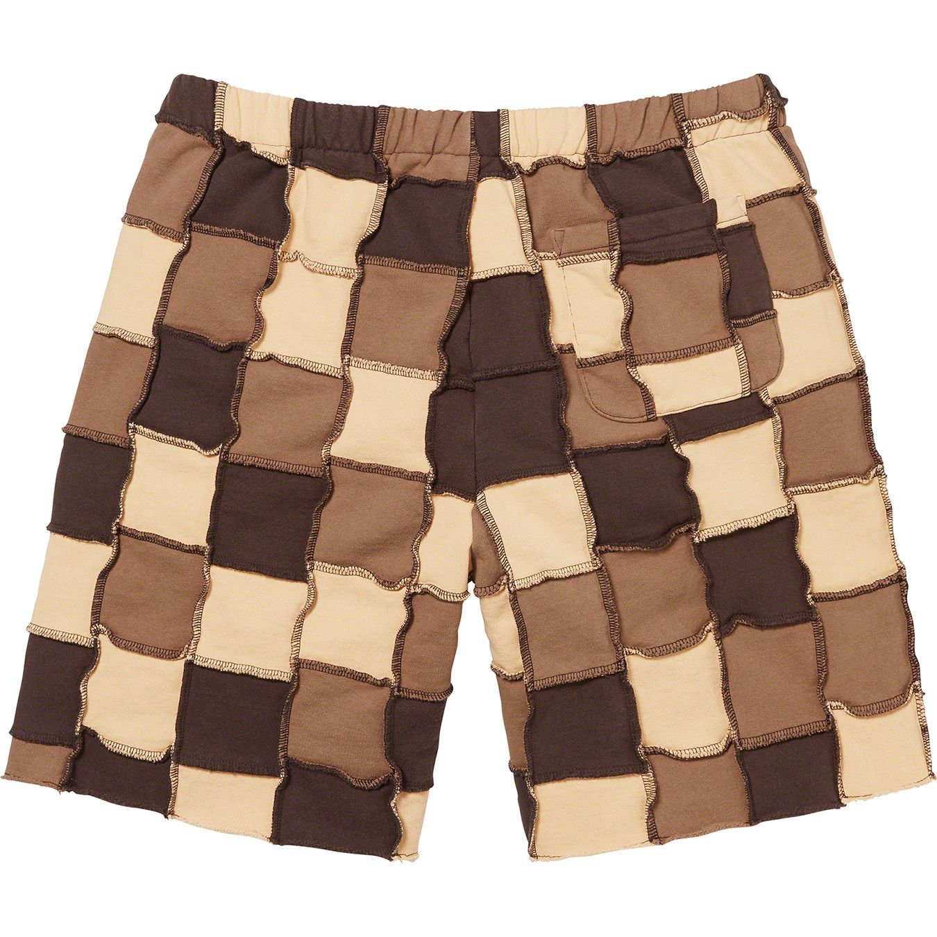 Reverse Patchwork Sweatshort