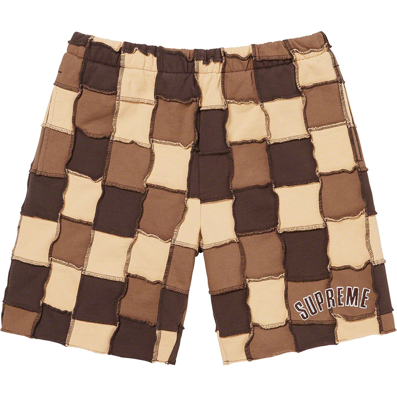 Reverse Patchwork Sweatshort