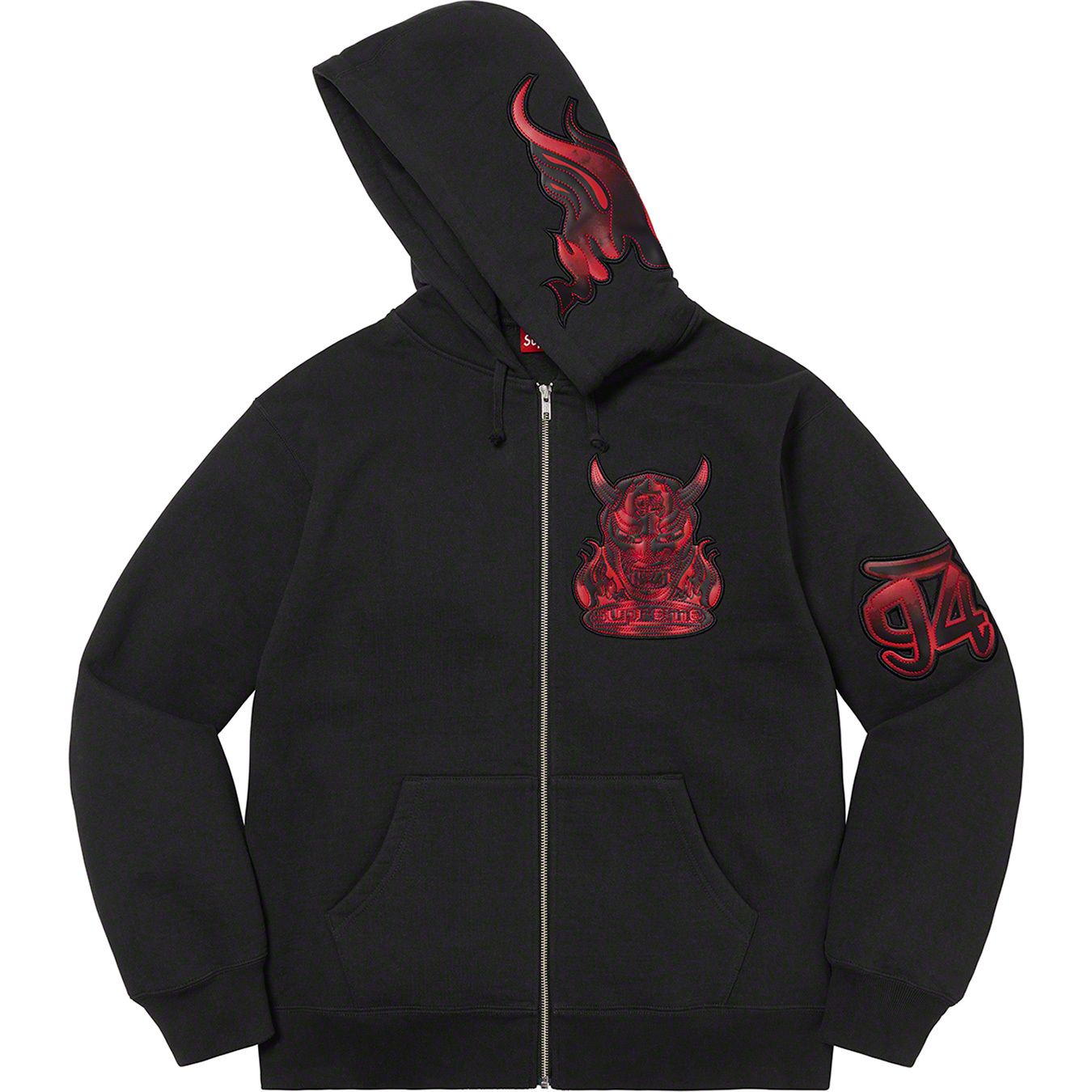 Demon Zip Up Hooded Sweatshirt