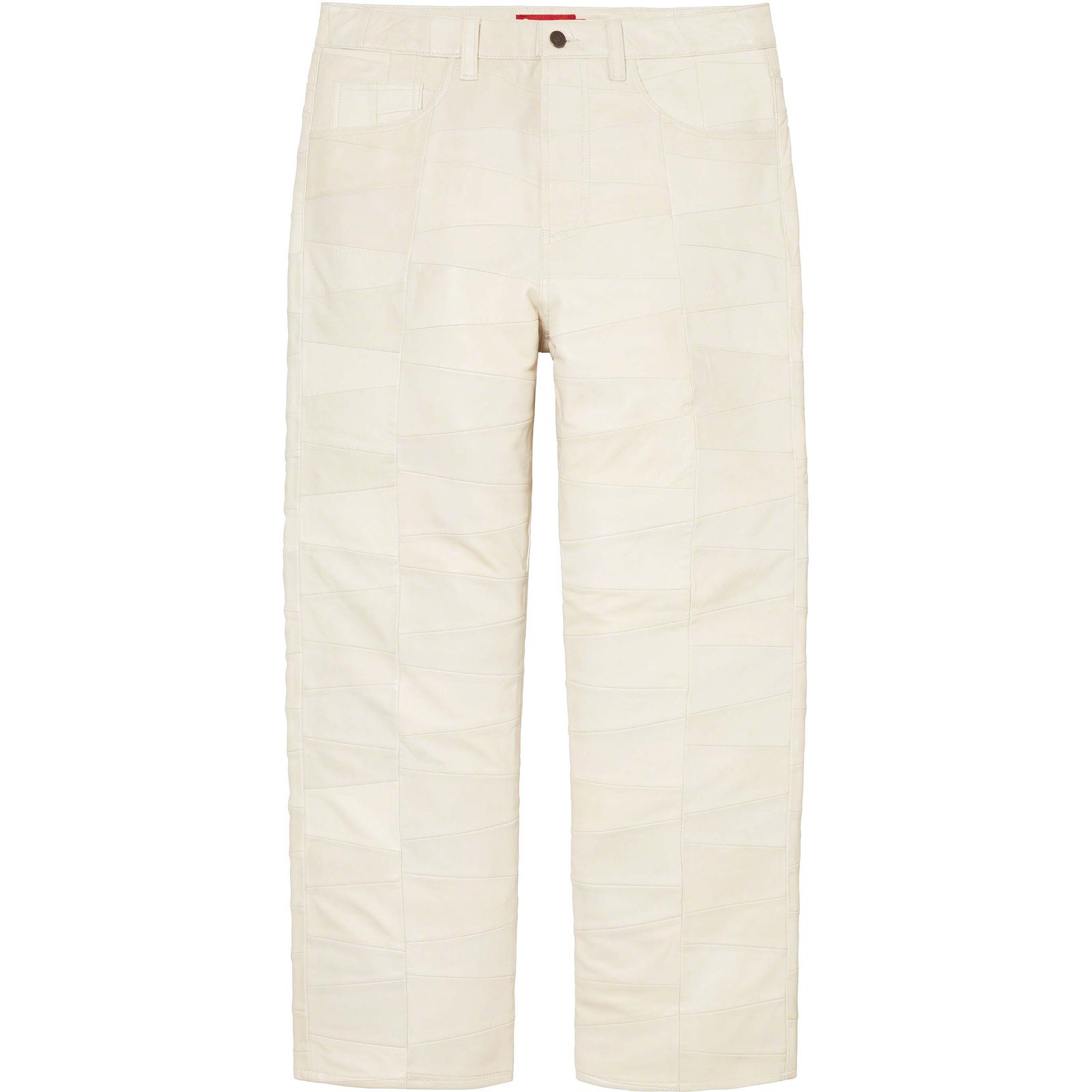 Patchwork Leather 5-Pocket Jean