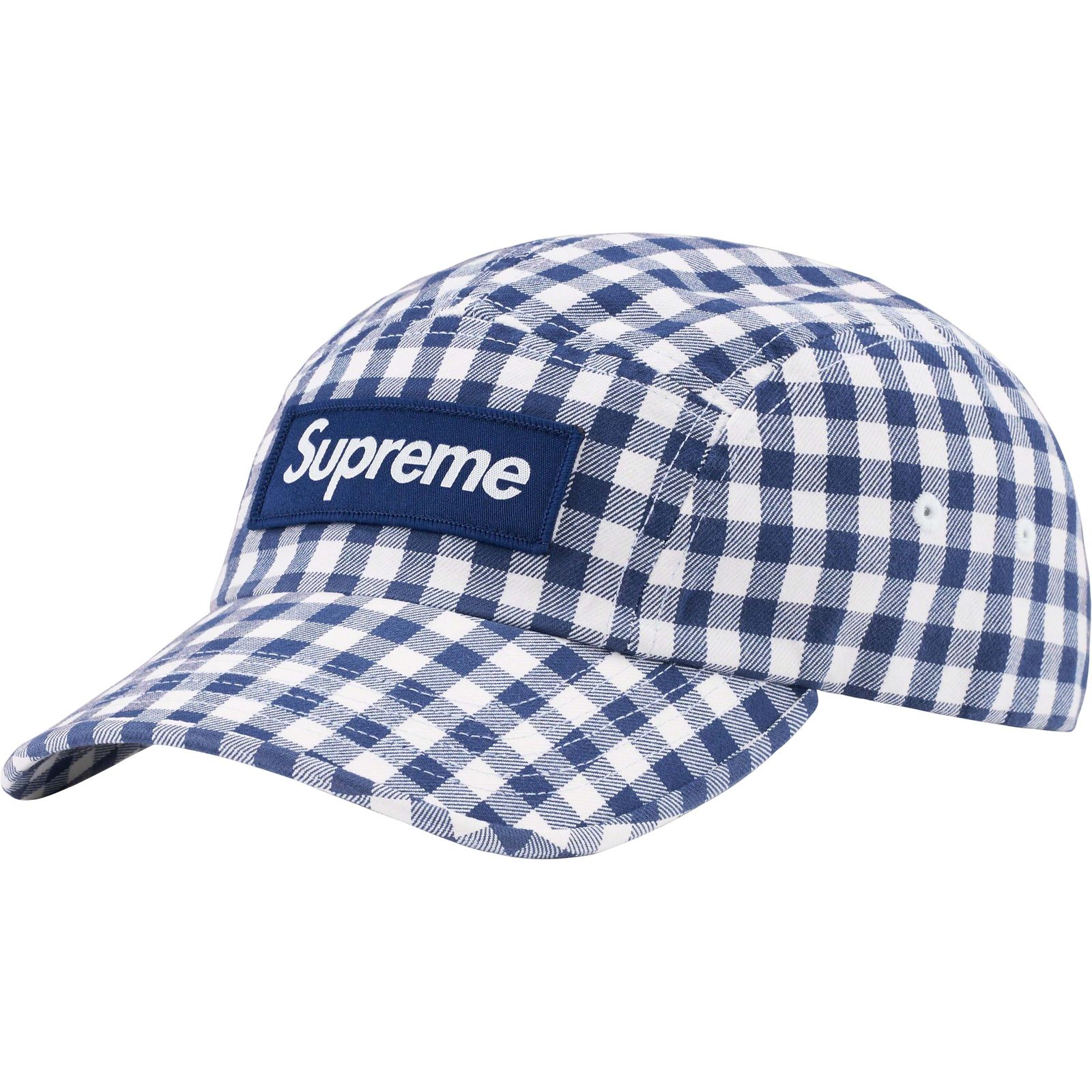Gingham Camp Cap