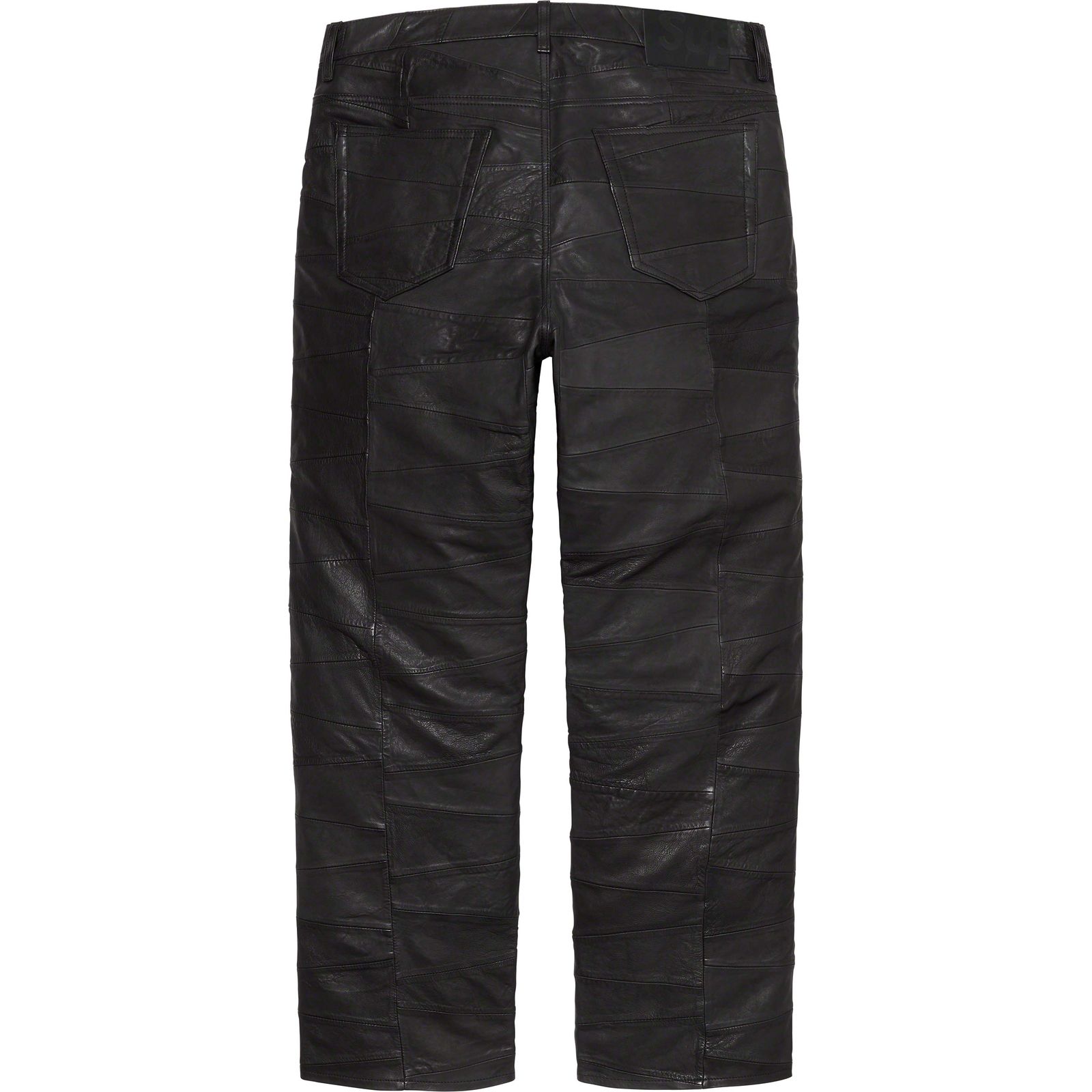 Patchwork Leather 5-Pocket Jean