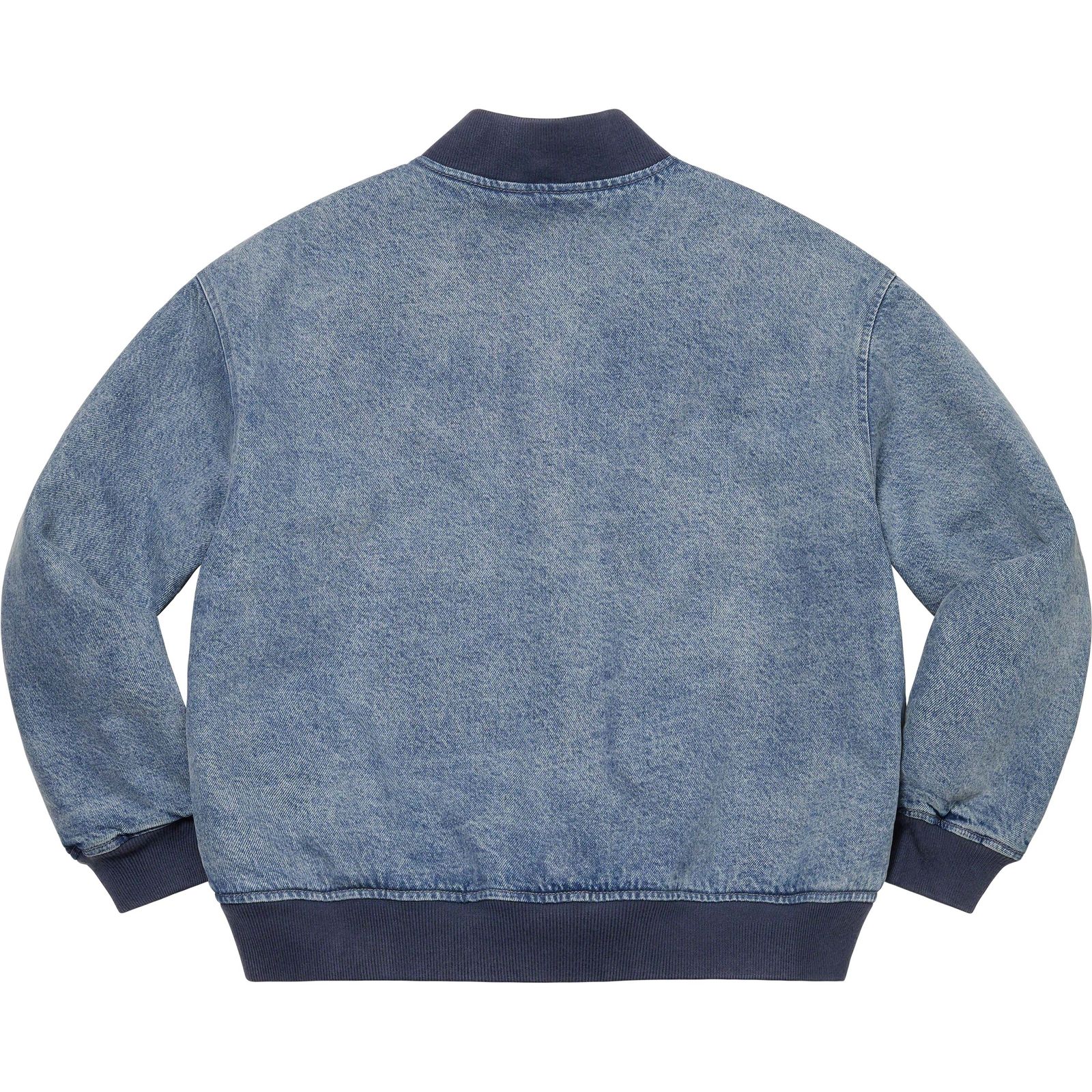 Washed Knockout Denim Varsity Jacket