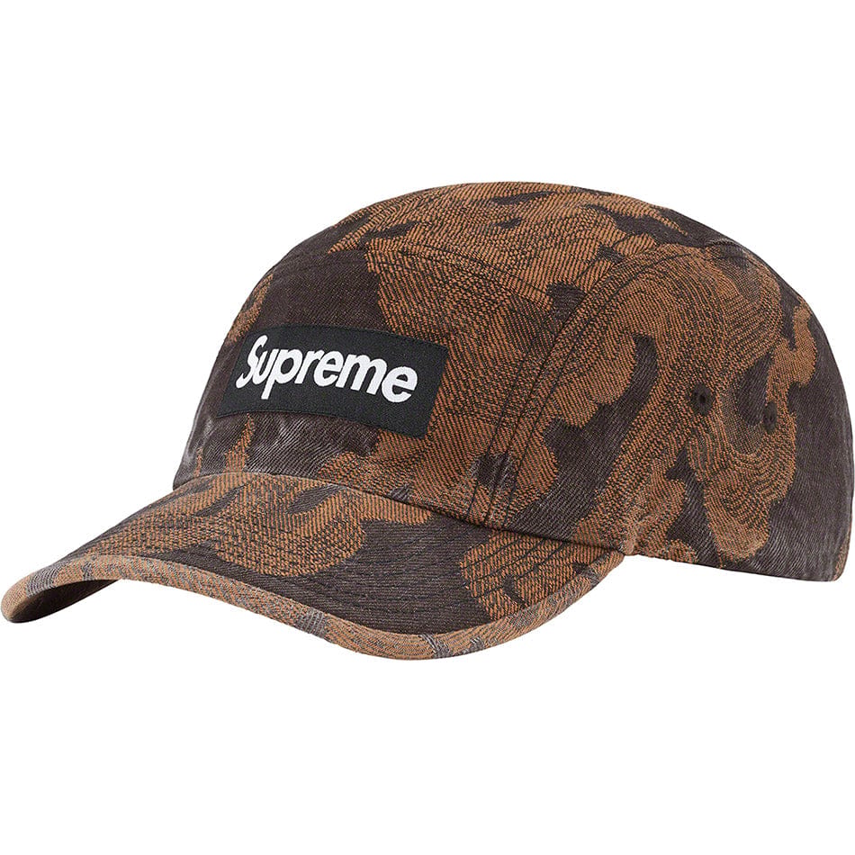Flames Jacquard Denim Camp Cap