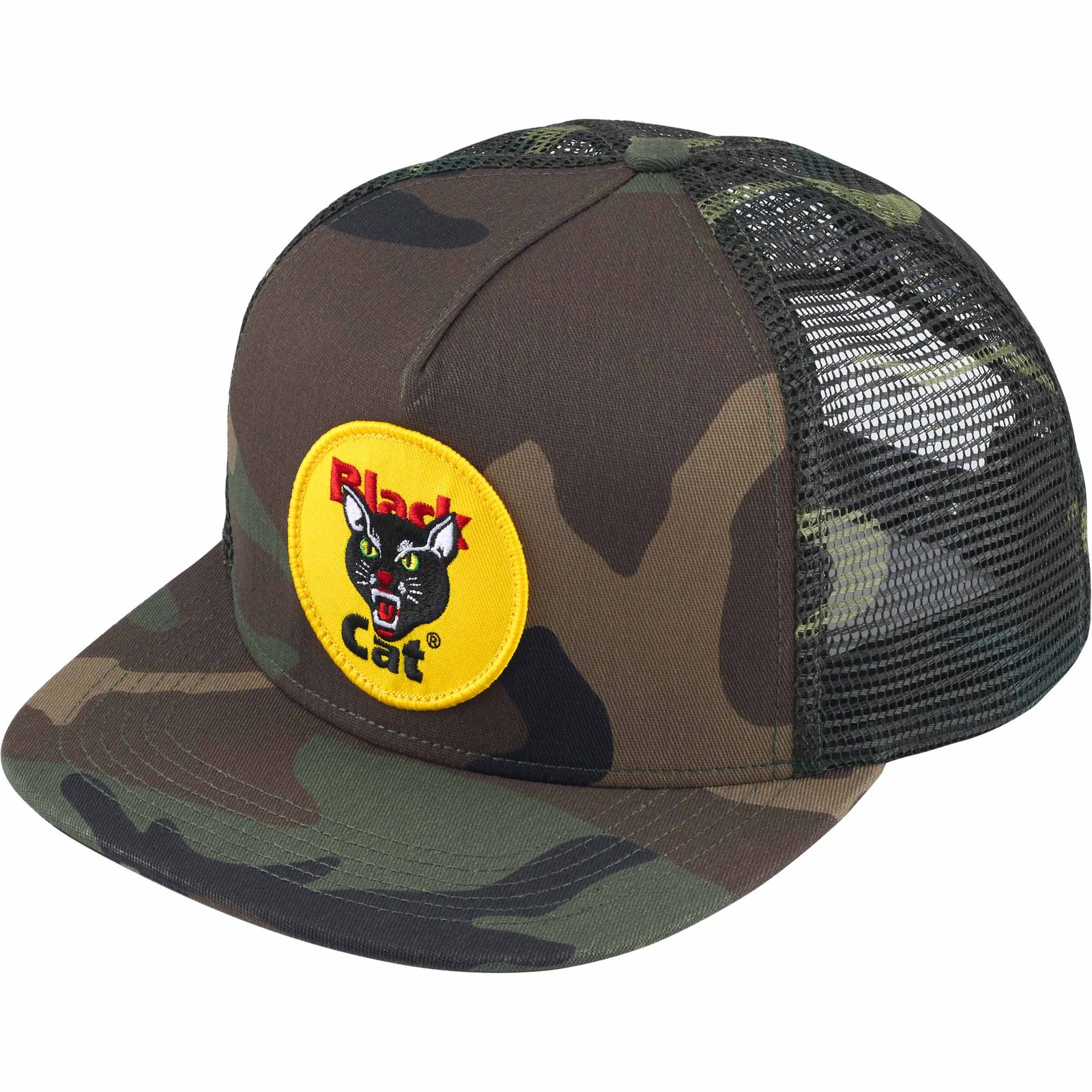 Black Cat Mesh Back 5-Panel