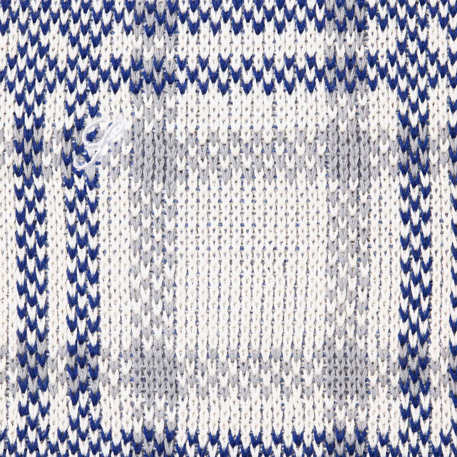 Plaid Knit S/S Polo