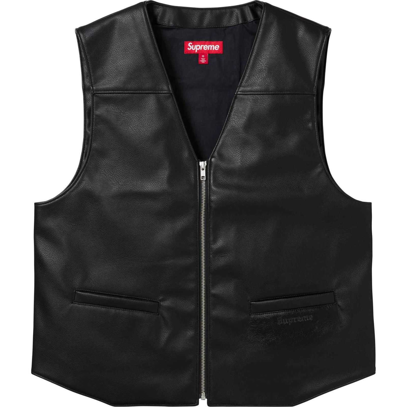 Supreme/Toy Machine Faux Leather Vest