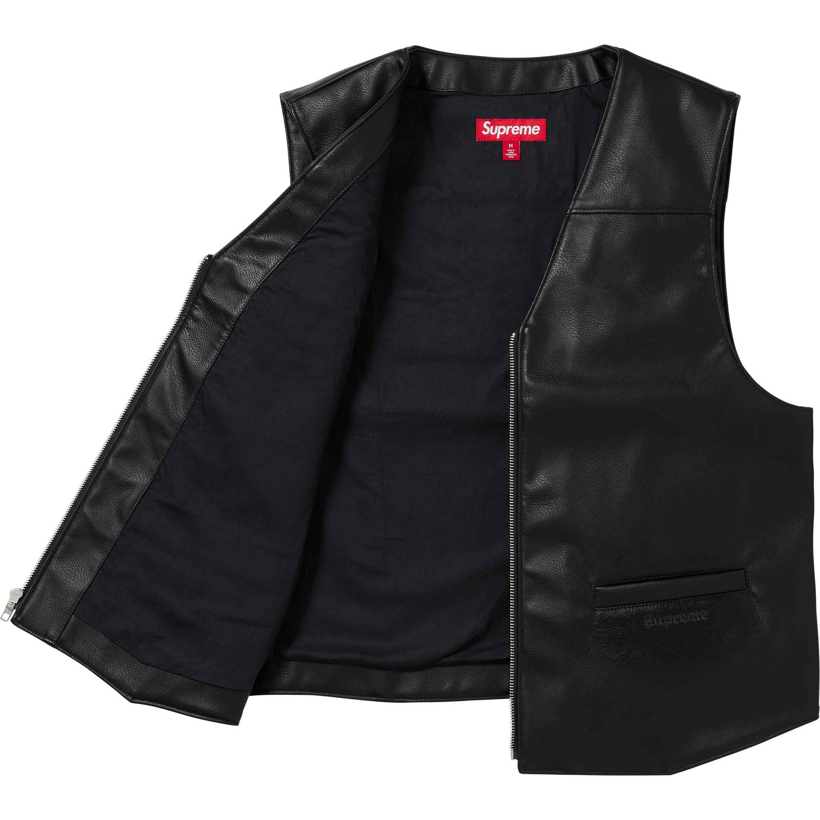 Supreme/Toy Machine Faux Leather Vest