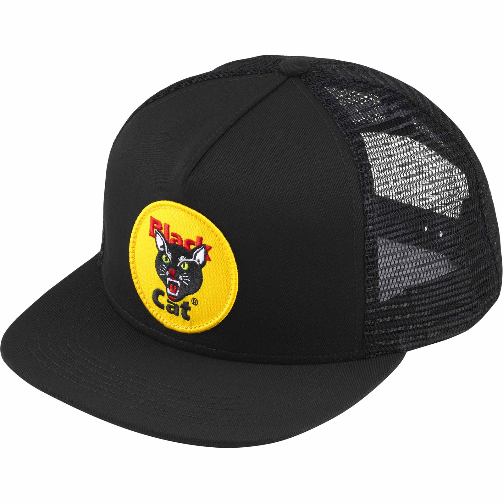 Black Cat Mesh Back 5-Panel