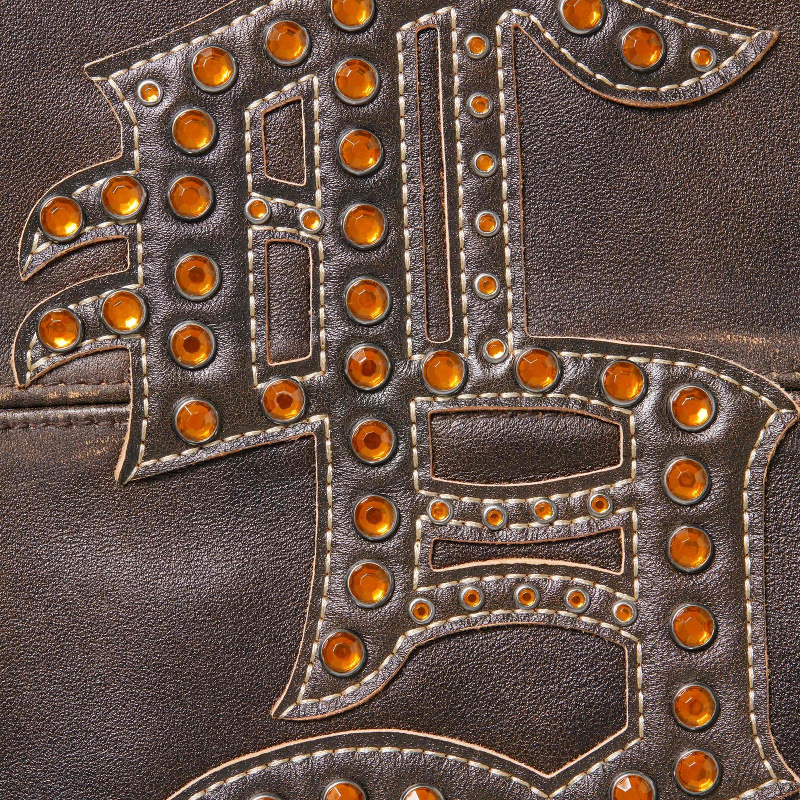 Gem Studded Leather Jacket
