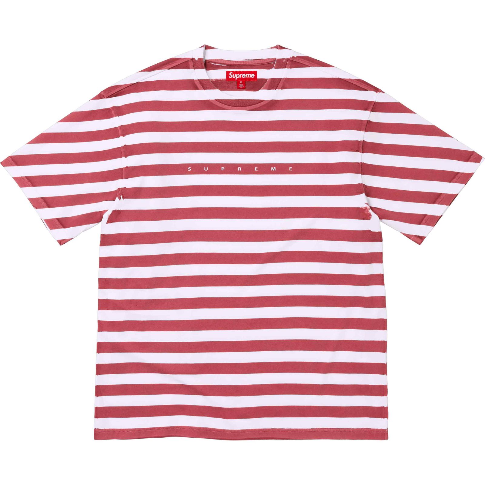 Overprint Stripe S/S Top