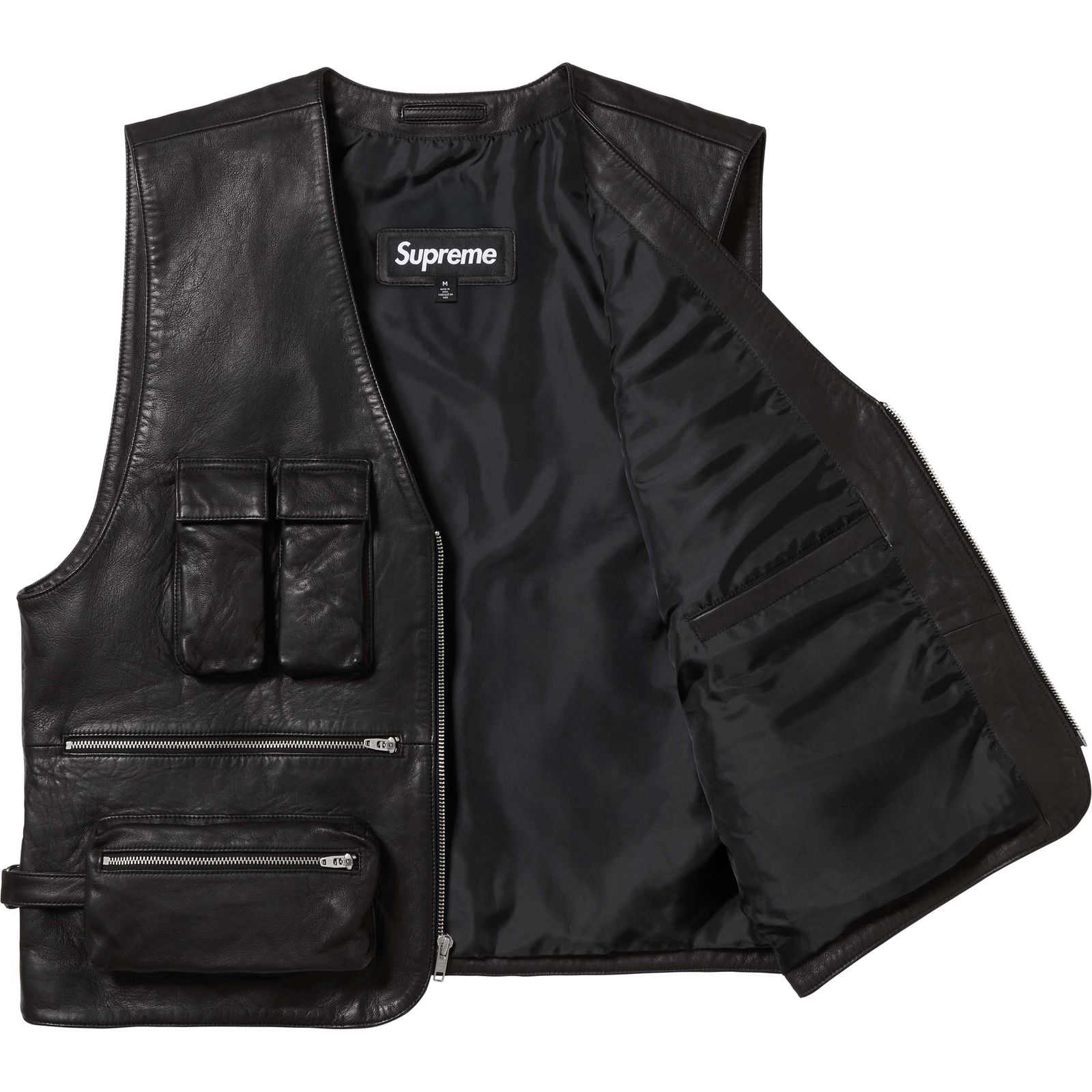 Leather Cargo Vest