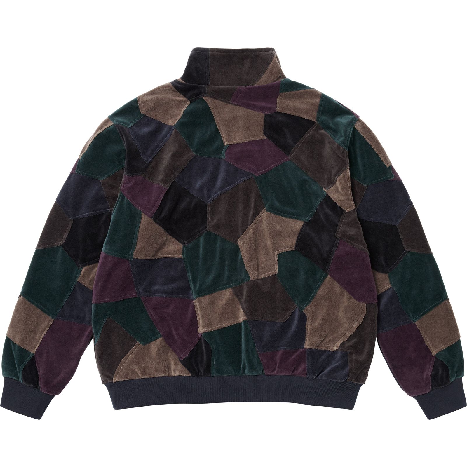 Patchwork Velour Track Jacket