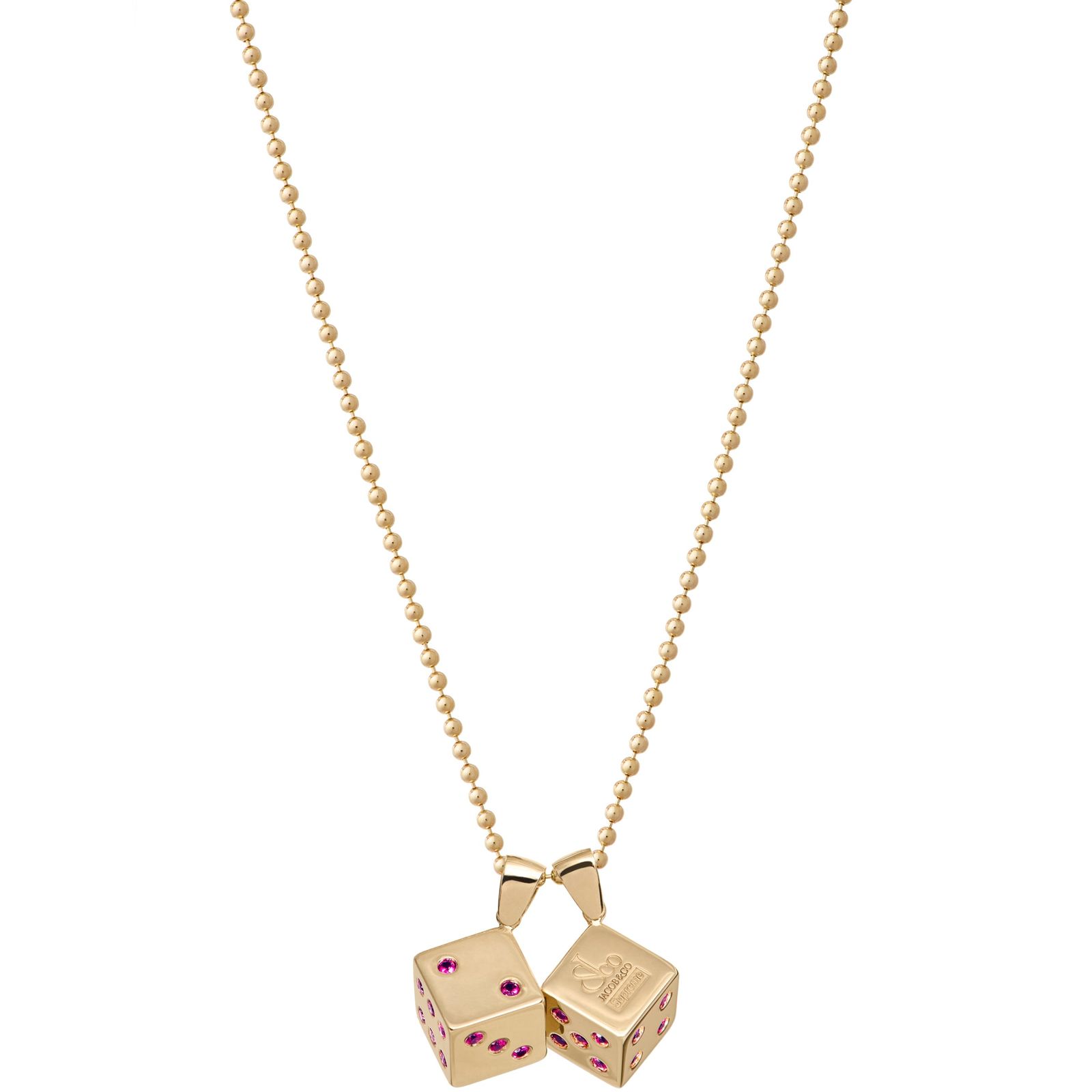 Supreme®/Jacob&Co Dice 14K Gold Pendant