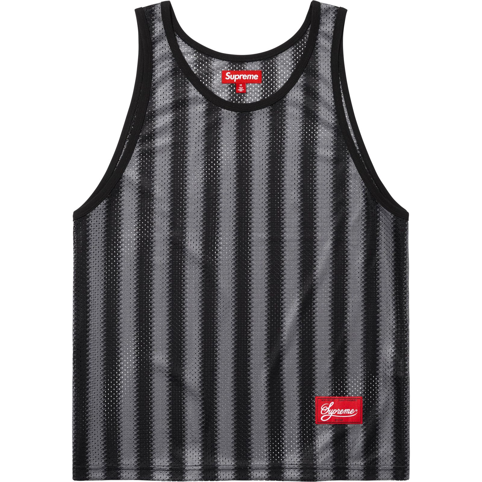 Stripe Mesh Tank Top