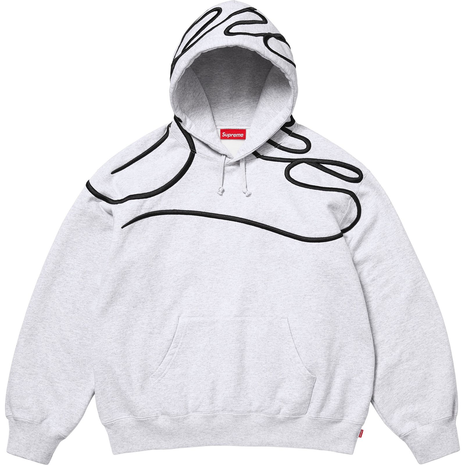 Shoulder Script Hooded Sweatshirt