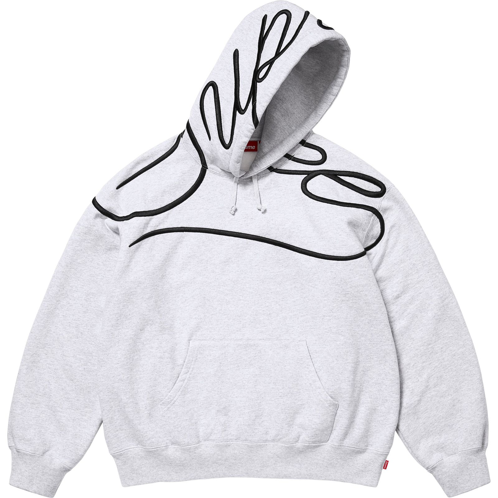 Shoulder Script Hooded Sweatshirt
