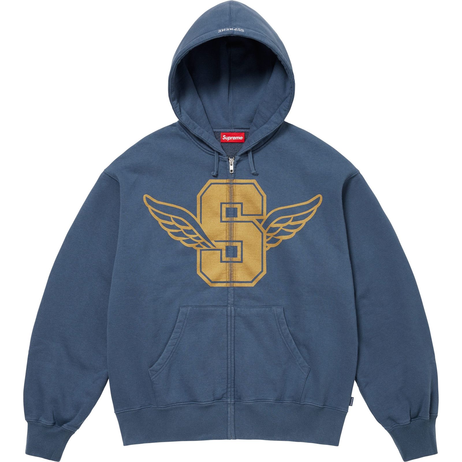 Wings Zip Up Hooded Sweatshirt