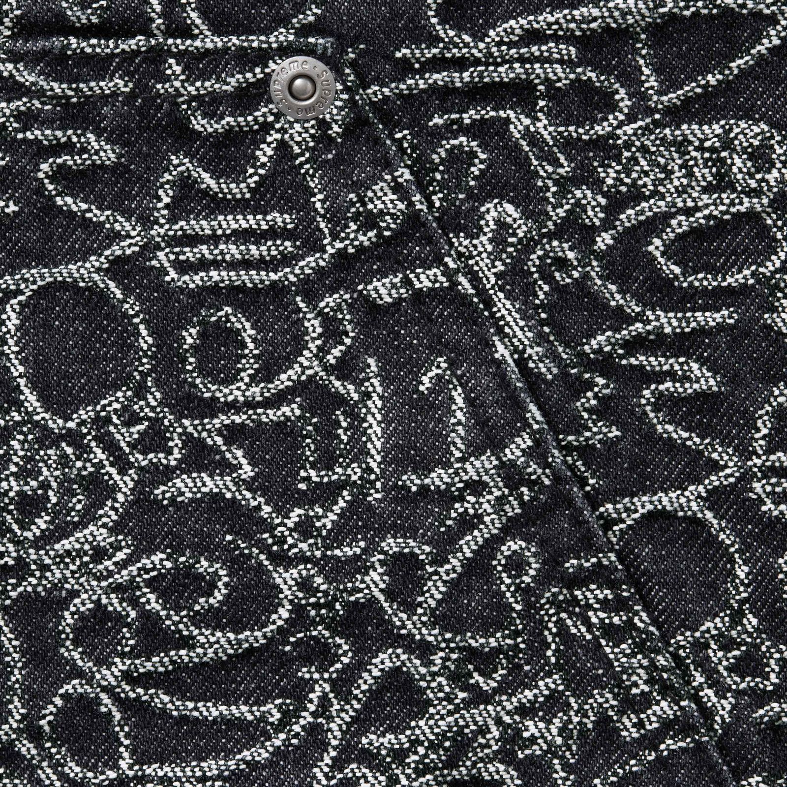 Handwriting Double Knee Denim Short
