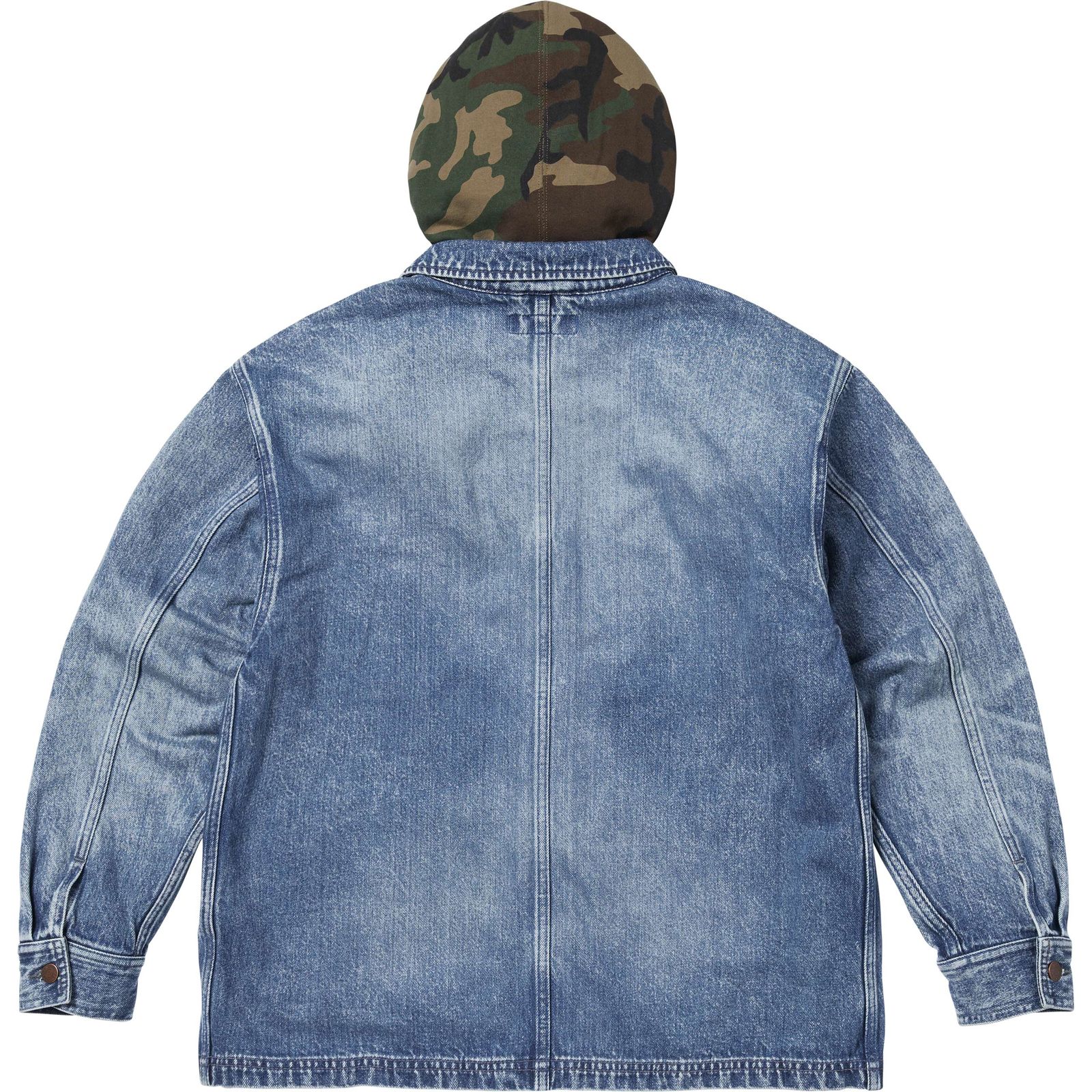 Worn Hooded Chore Coat