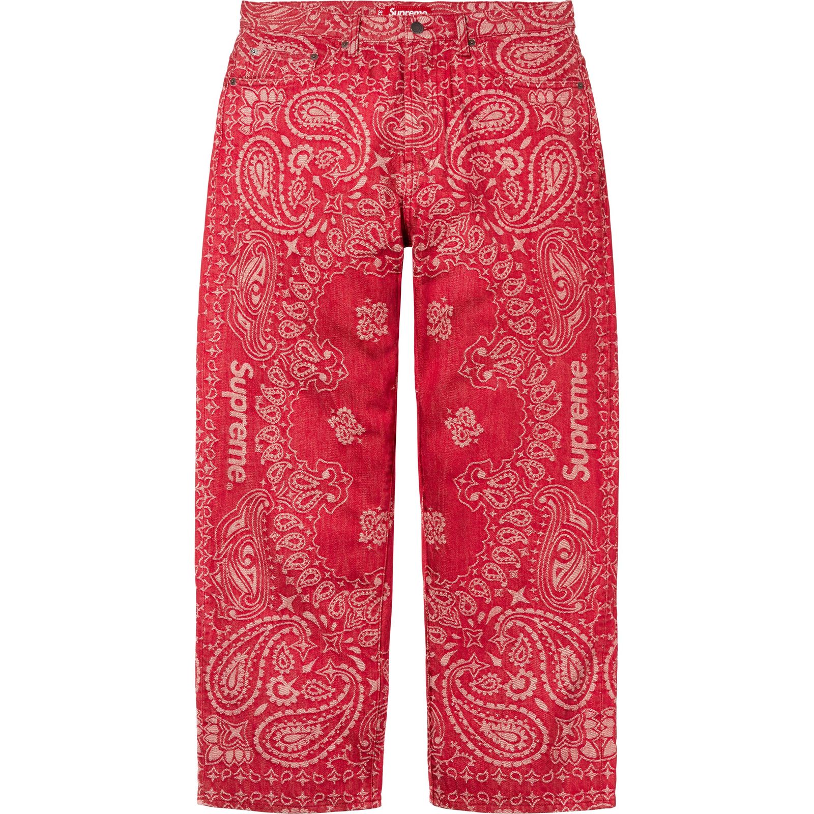 Bandana Jacquard Baggy Jean