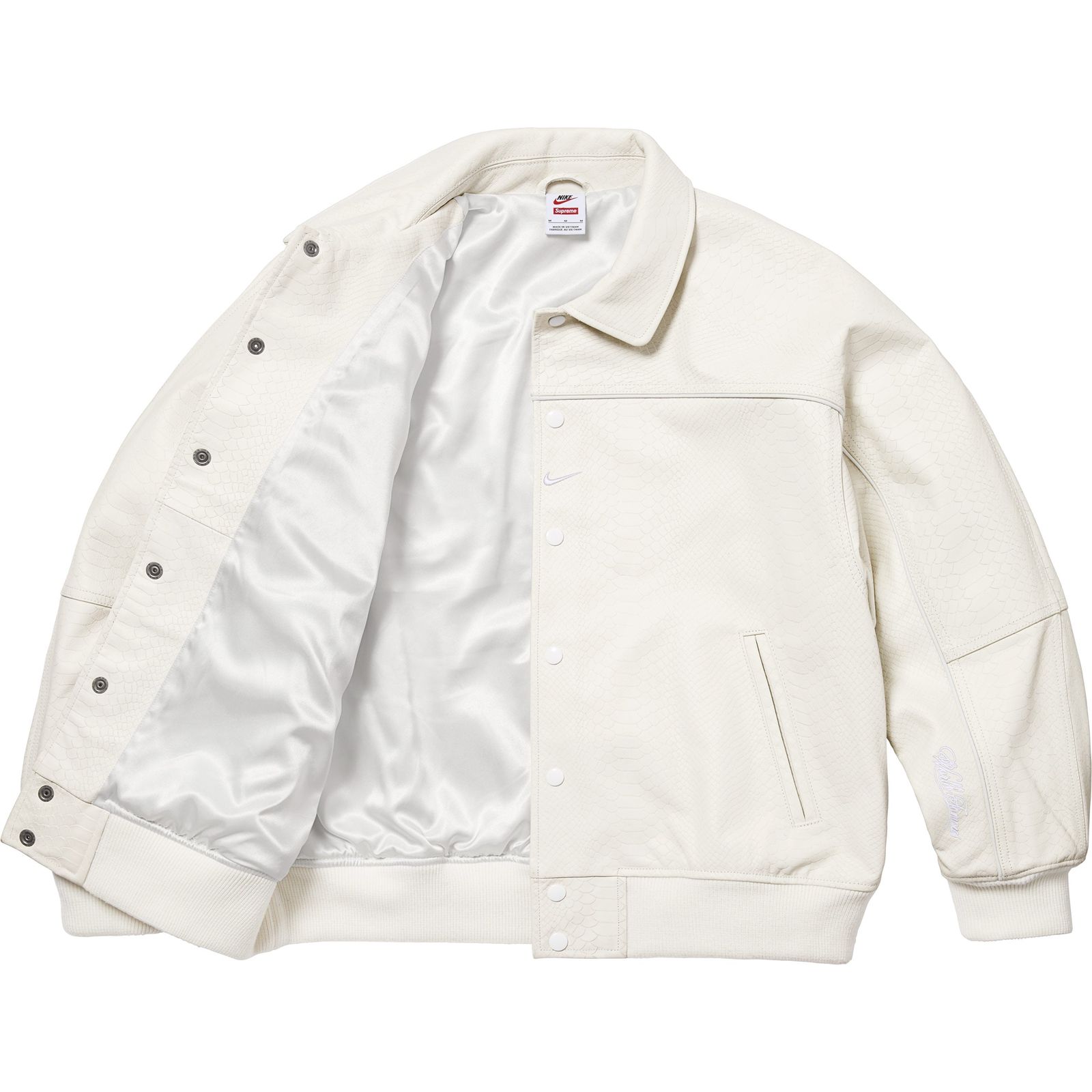 Supreme®/Nike® Leather Varsity Jacket