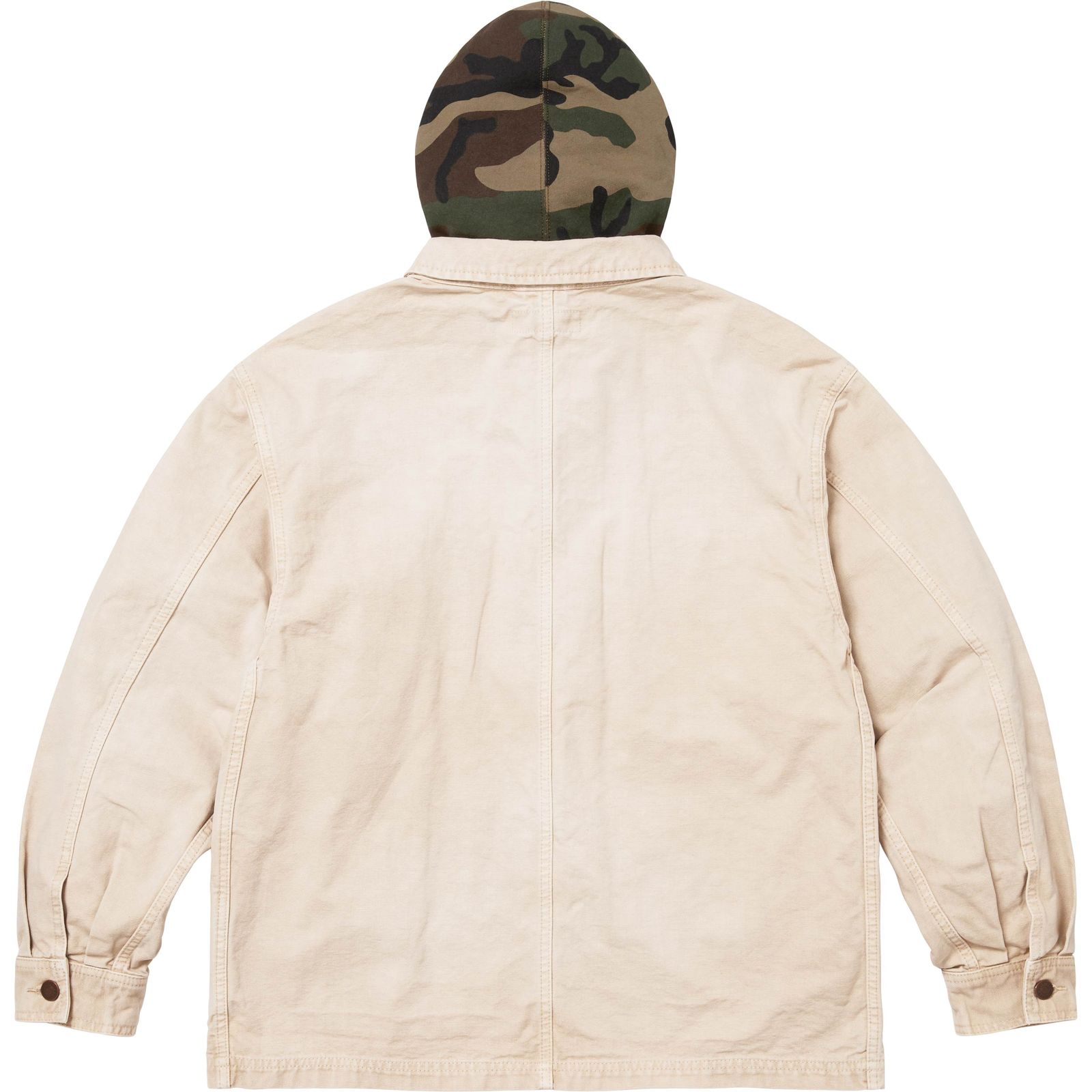 Worn Hooded Chore Coat