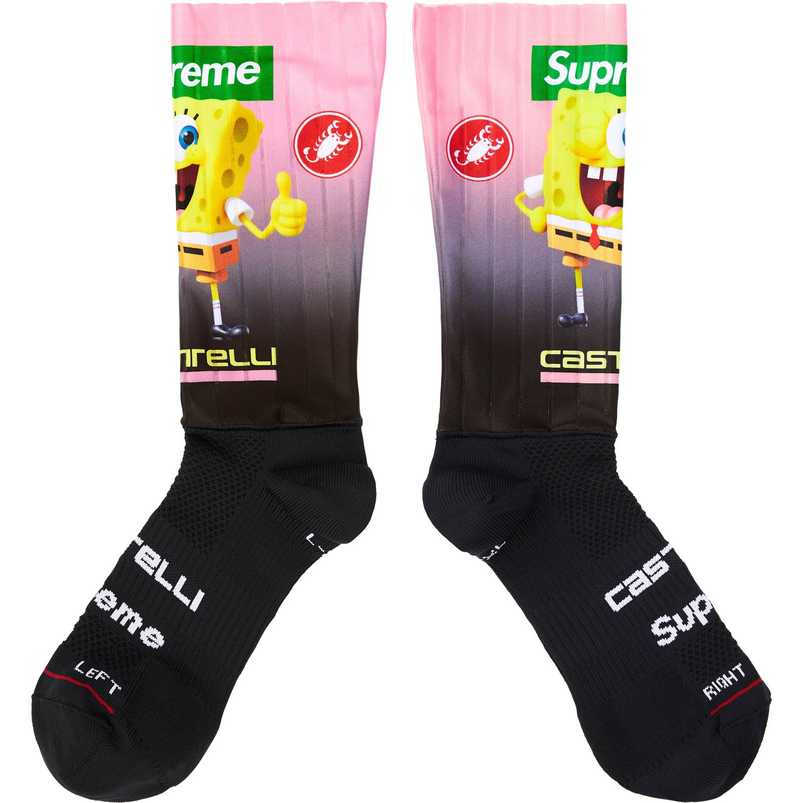 Supreme®/SpongeBob SquarePants Castelli® Cycling Sock (1 Pack)