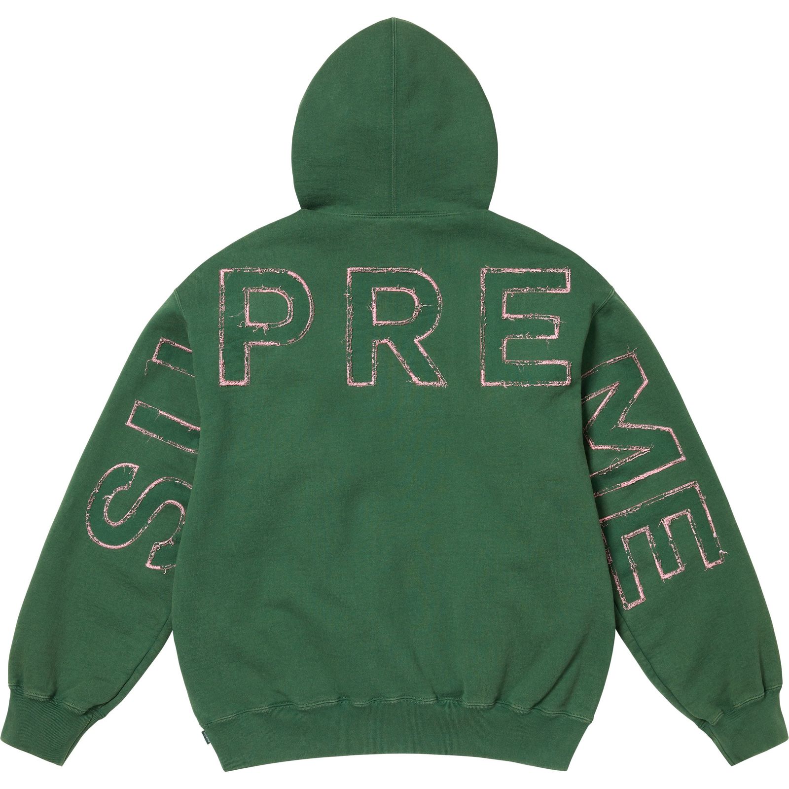 Frayed Hooded Sweatshirt
