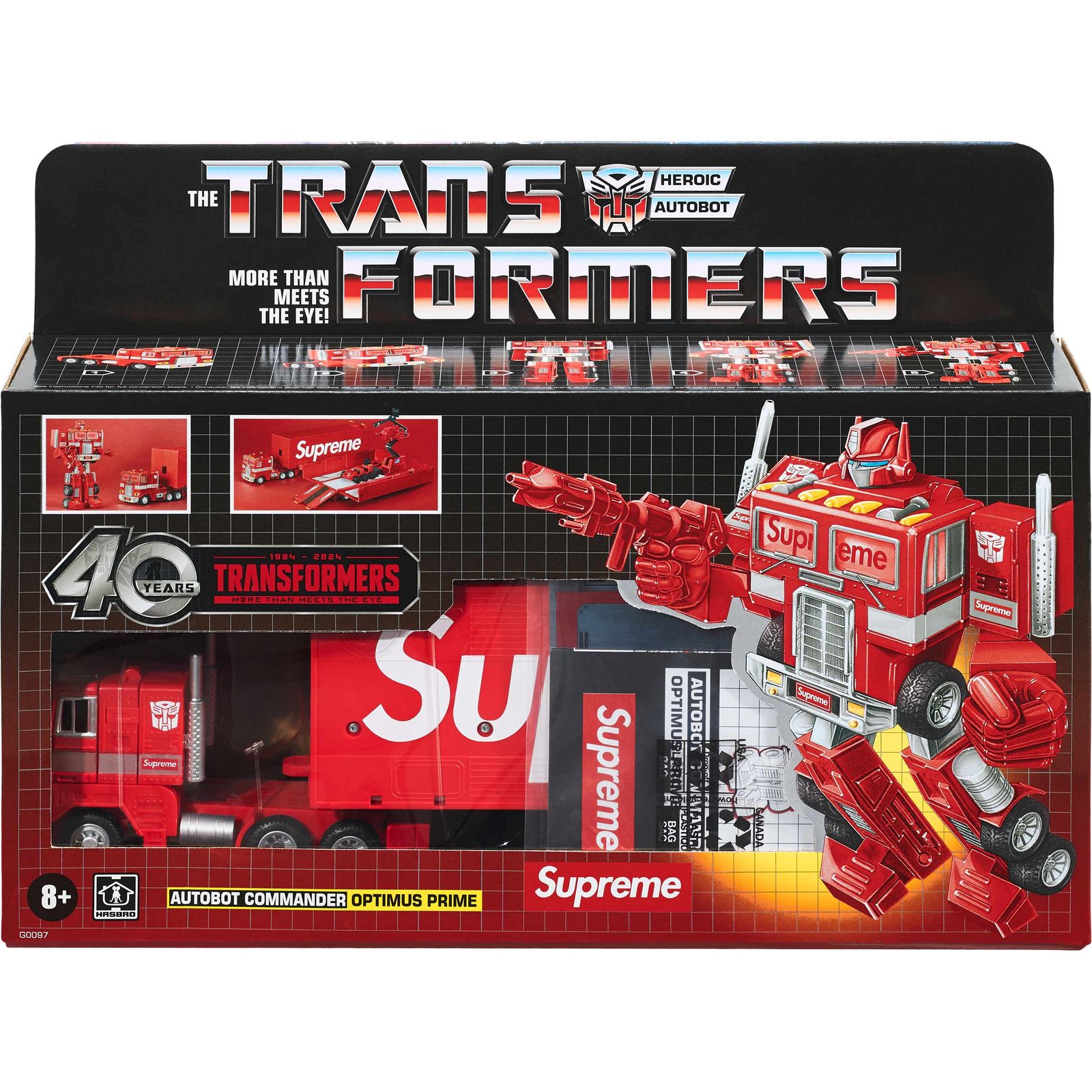 Supreme®/Transformers G1 Optimus Prime Figure