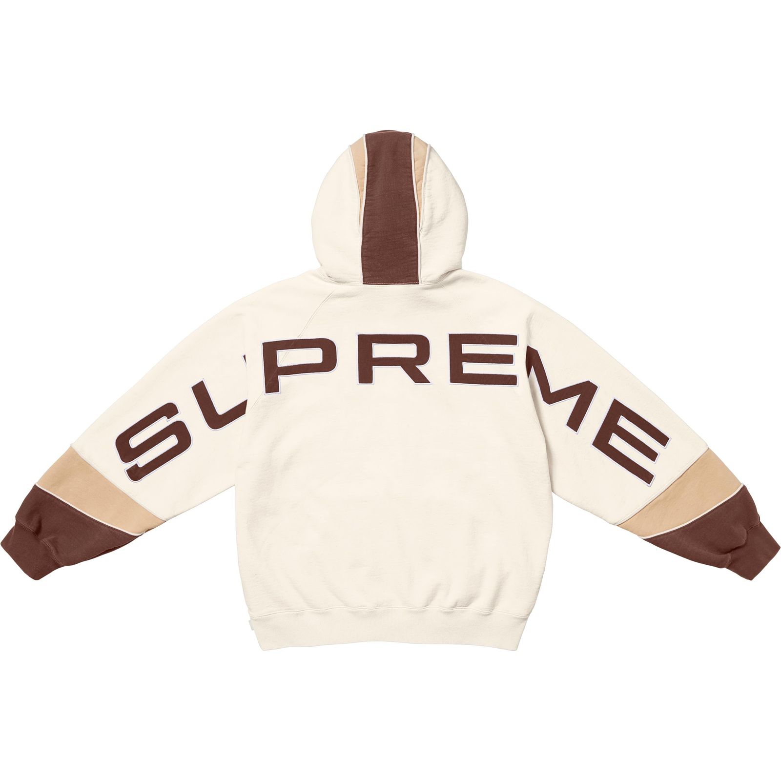 Paneled Hooded Sweatshirt
