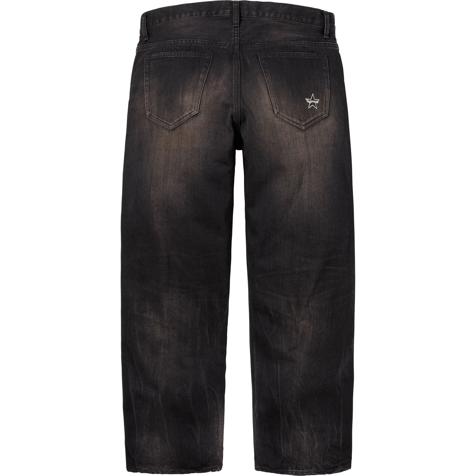 Distressed Loose Fit Selvedge Jean
