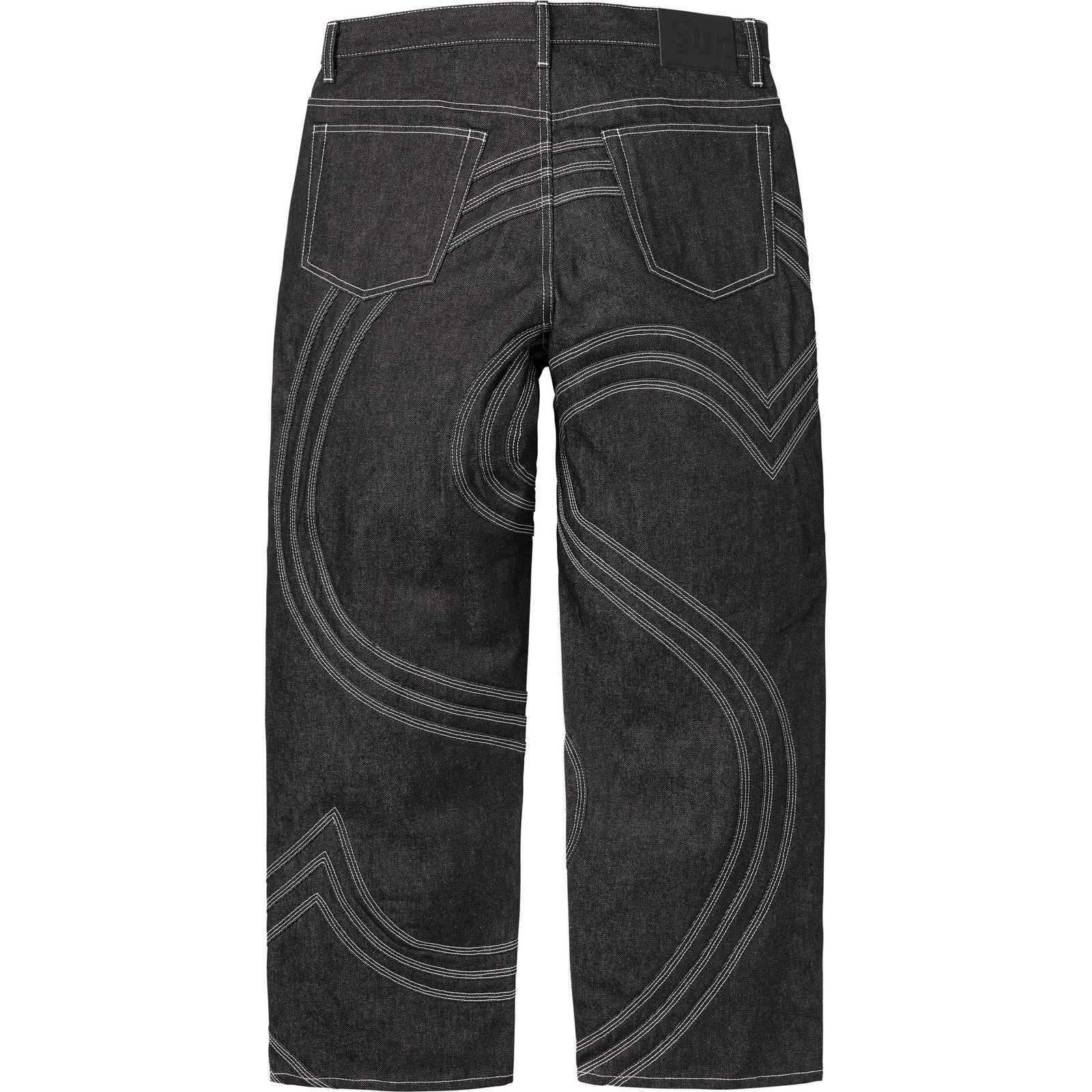 S Logo Rigid Baggy Jean