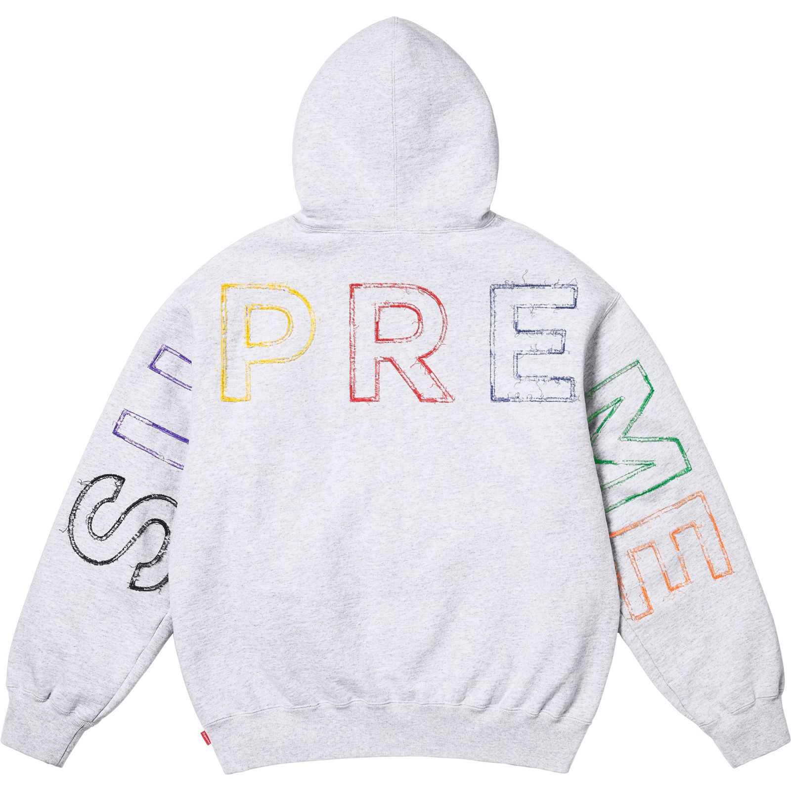 Frayed Hooded Sweatshirt